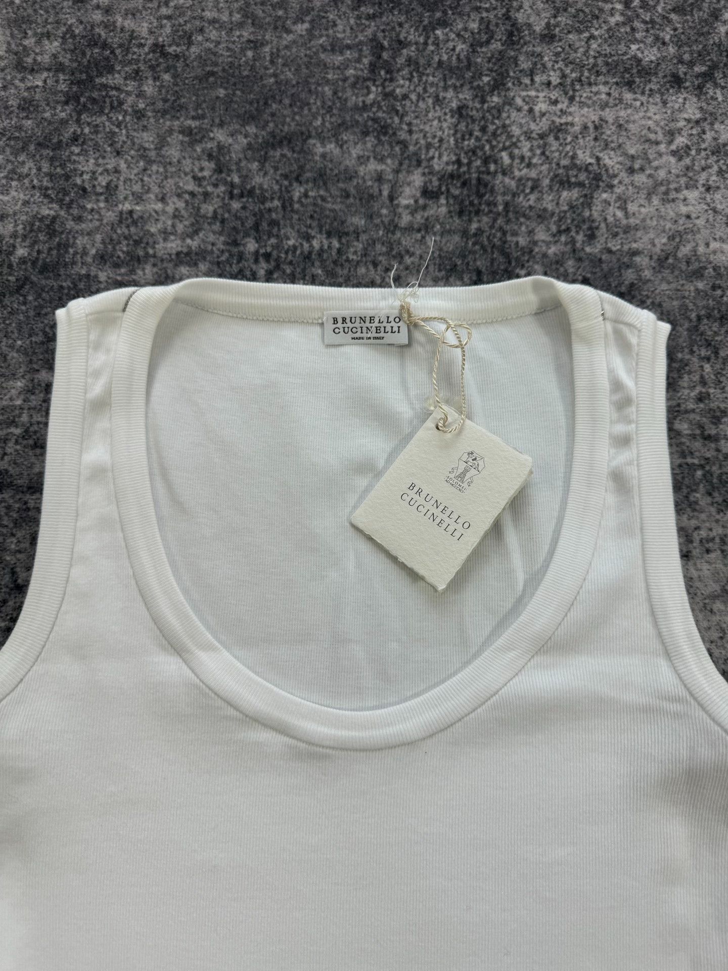 Brunello Cucinelli Brunello Cucinelli White Beaded Vest Size XS / US 0-2 / IT 36-38 - 2 Thumbnail