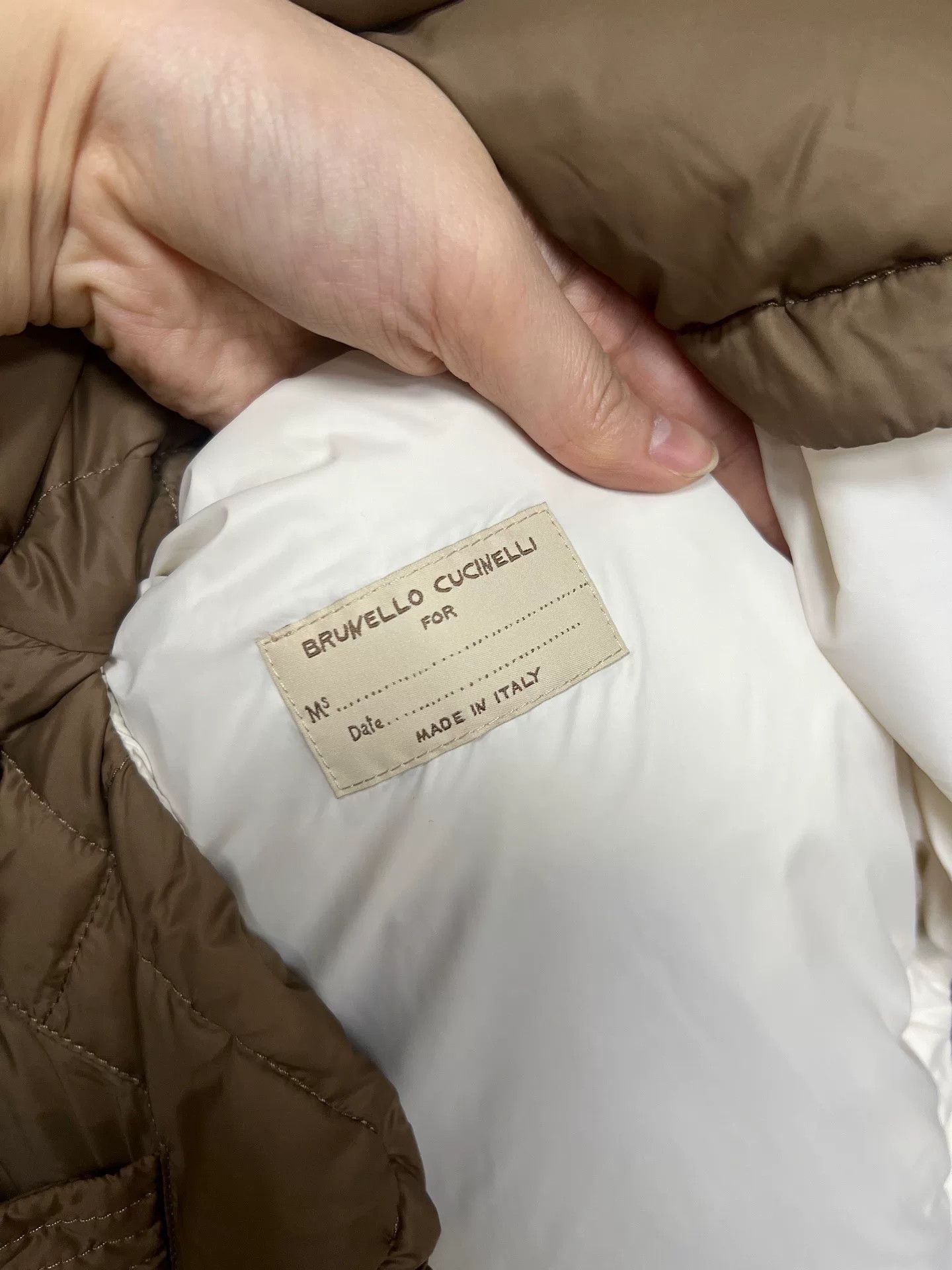 Brunello Cucinelli Brunello Cucinelli Khaki Puffer Vest Size US XXS / EU 40 - 4 Thumbnail