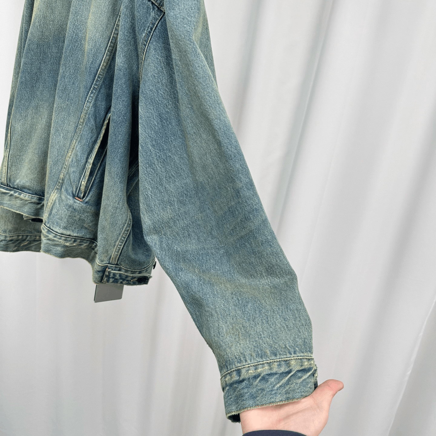 Balenciaga Balenciaga Denim Snowstorm Show Hoodie Size US L / EU 52-54 / 3 - 4 Thumbnail