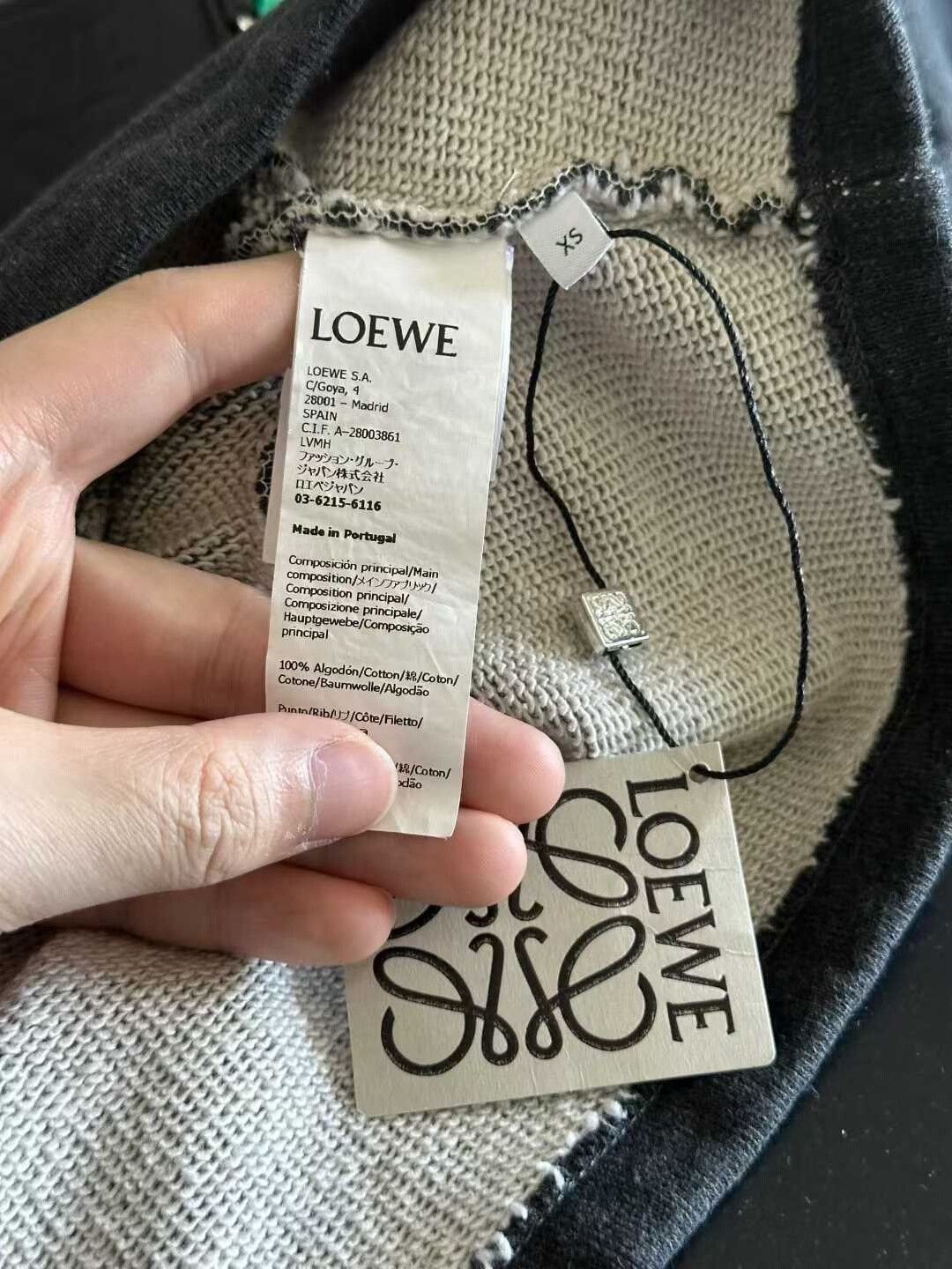 Loewe Loewe Gray Cropped Pocket Hoodie Size XS / US 0-2 / IT 36-38 - 5 Thumbnail