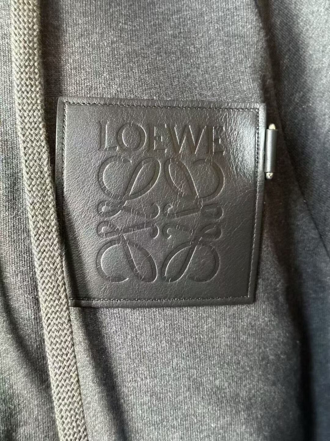 Loewe Loewe Gray Cropped Pocket Hoodie Size XS / US 0-2 / IT 36-38 - 3 Thumbnail
