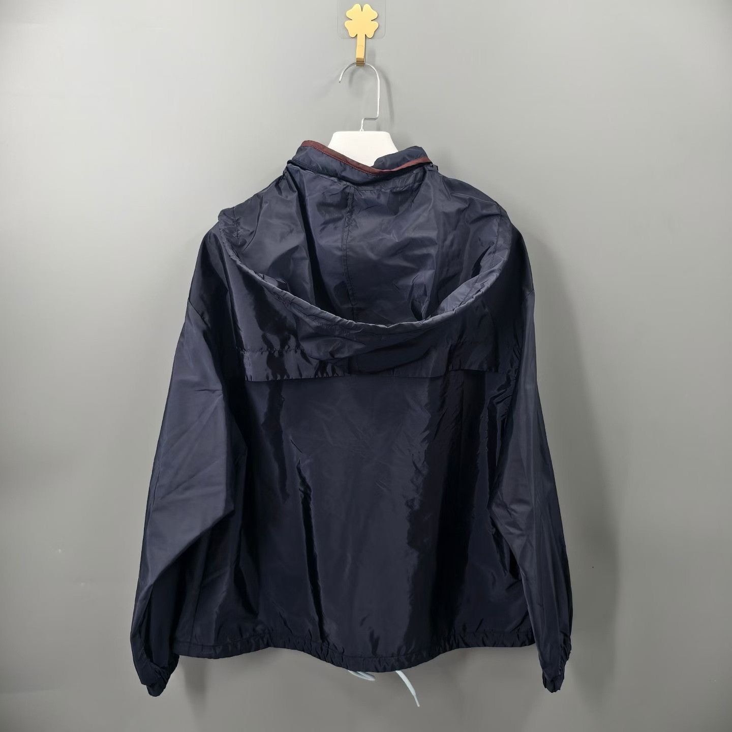 Prada Prada Blue Hooded Triangle Logo Jacket Size S / US 4 / IT 40 - 2 Thumbnail