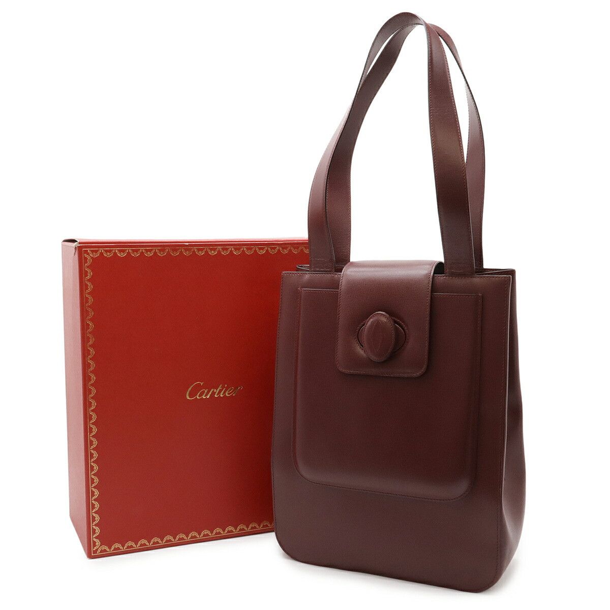 Cartier Cartier Cartier Must de Cartier Leather Tote Bag Leather Shoulder Bag L1000232 DUTY FREE for USA Size ONE SIZE - 8 Thumbnail