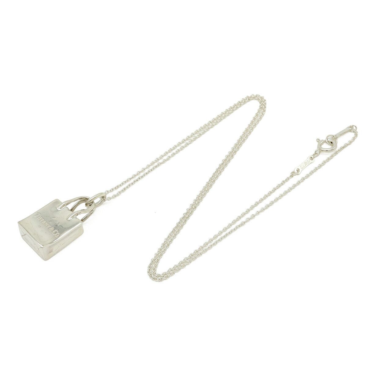 Tiffany & Co. Tiffany & Co. Tiffany & Co. 925 Silver Shopping Bag Necklace Precious Metal Necklace DUTY FREE for USA Size ONE SIZE - 2 Thumbnail