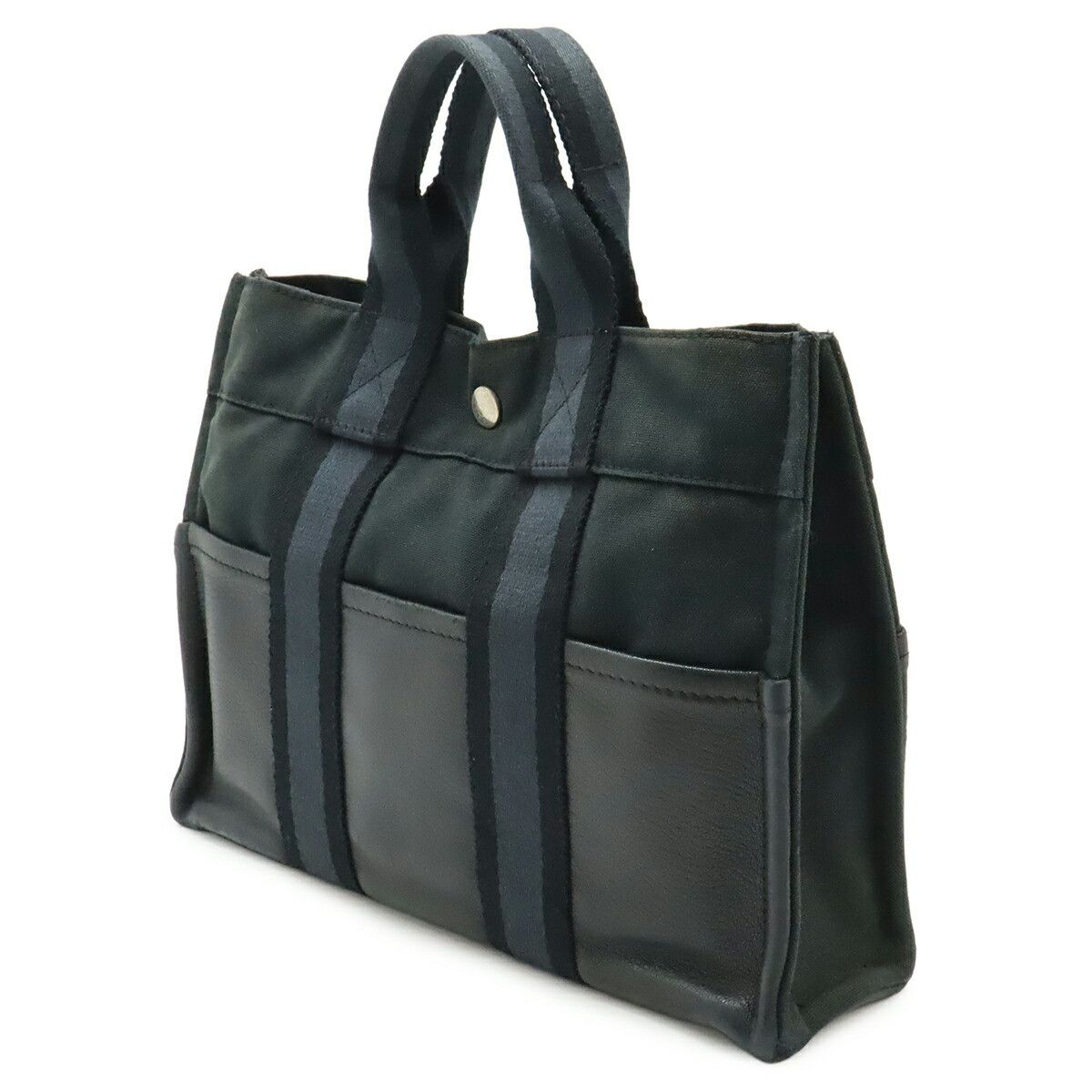 Hermes Hermes Hermes Herbag PM Canvas Leather Tote Bag Textile Tote Bag DUTY FREE for USA Size ONE SIZE - 2 Thumbnail