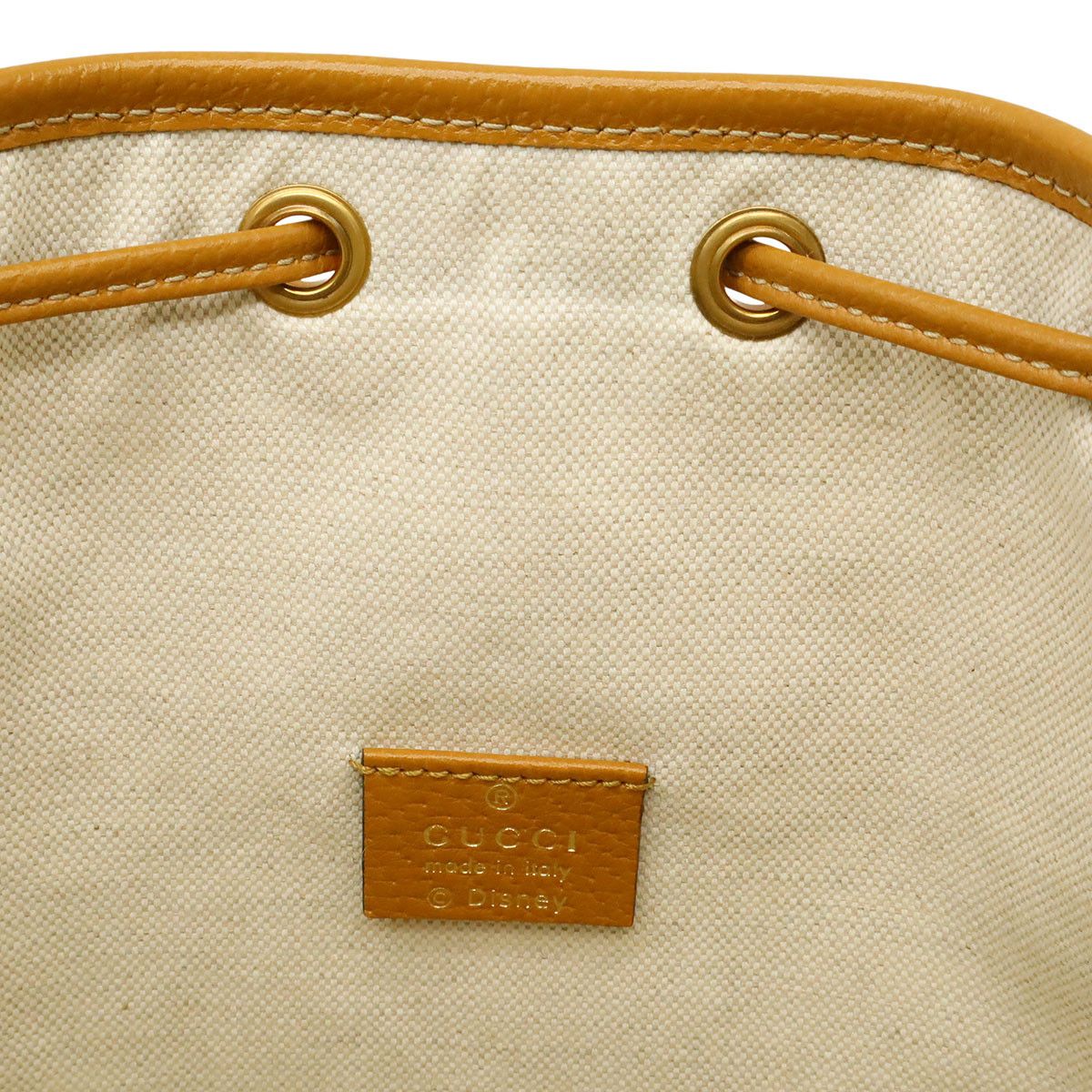 Gucci Gucci Gucci Micro GG Disney Collaboration Drawstring Bucket Bag Plastic / Synthetic Shoulder Bag 602691 DUTY FREE for USA Size ONE SIZE - 7 Thumbnail