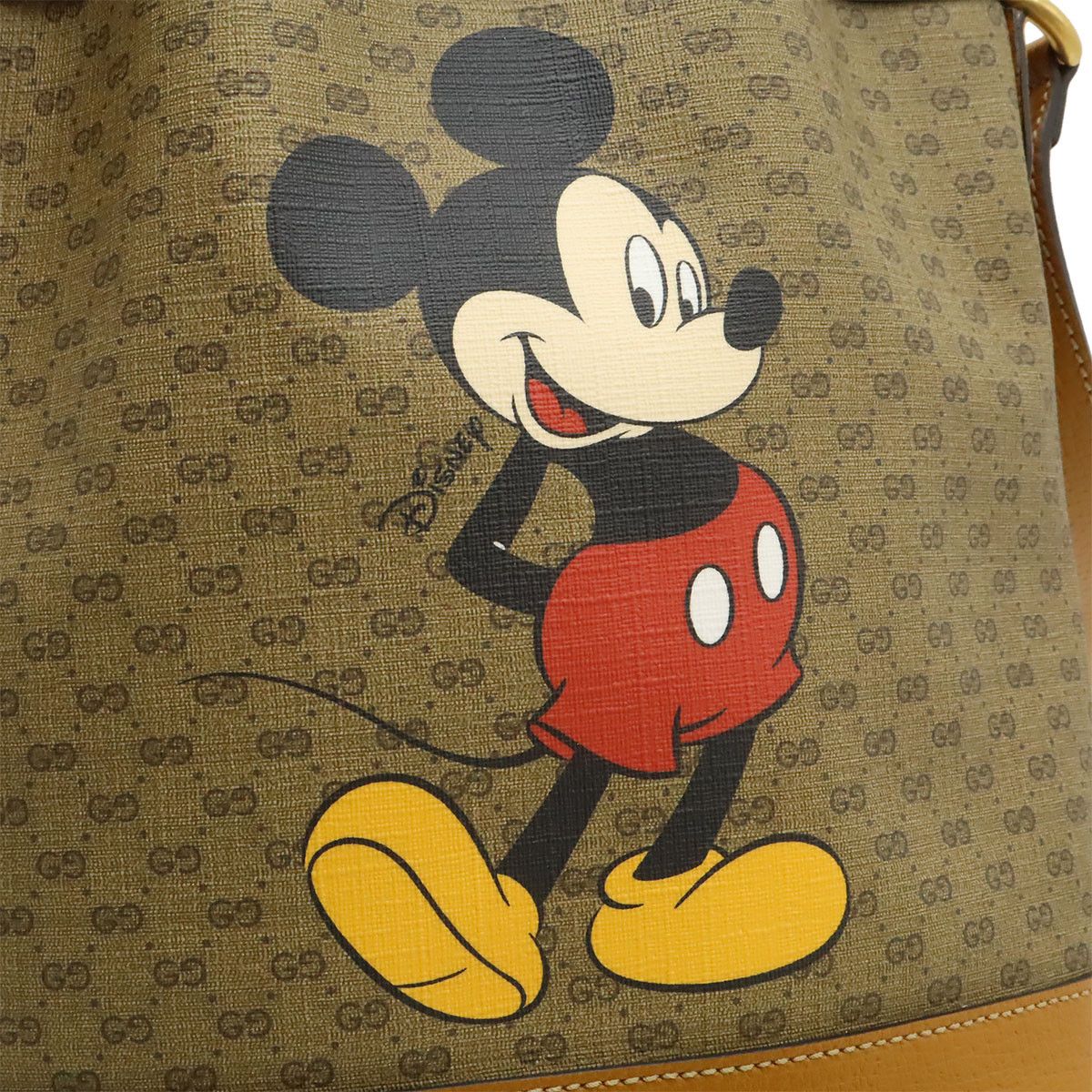 Gucci Gucci Gucci Micro GG Disney Collaboration Drawstring Bucket Bag Plastic / Synthetic Shoulder Bag 602691 DUTY FREE for USA Size ONE SIZE - 9 Thumbnail