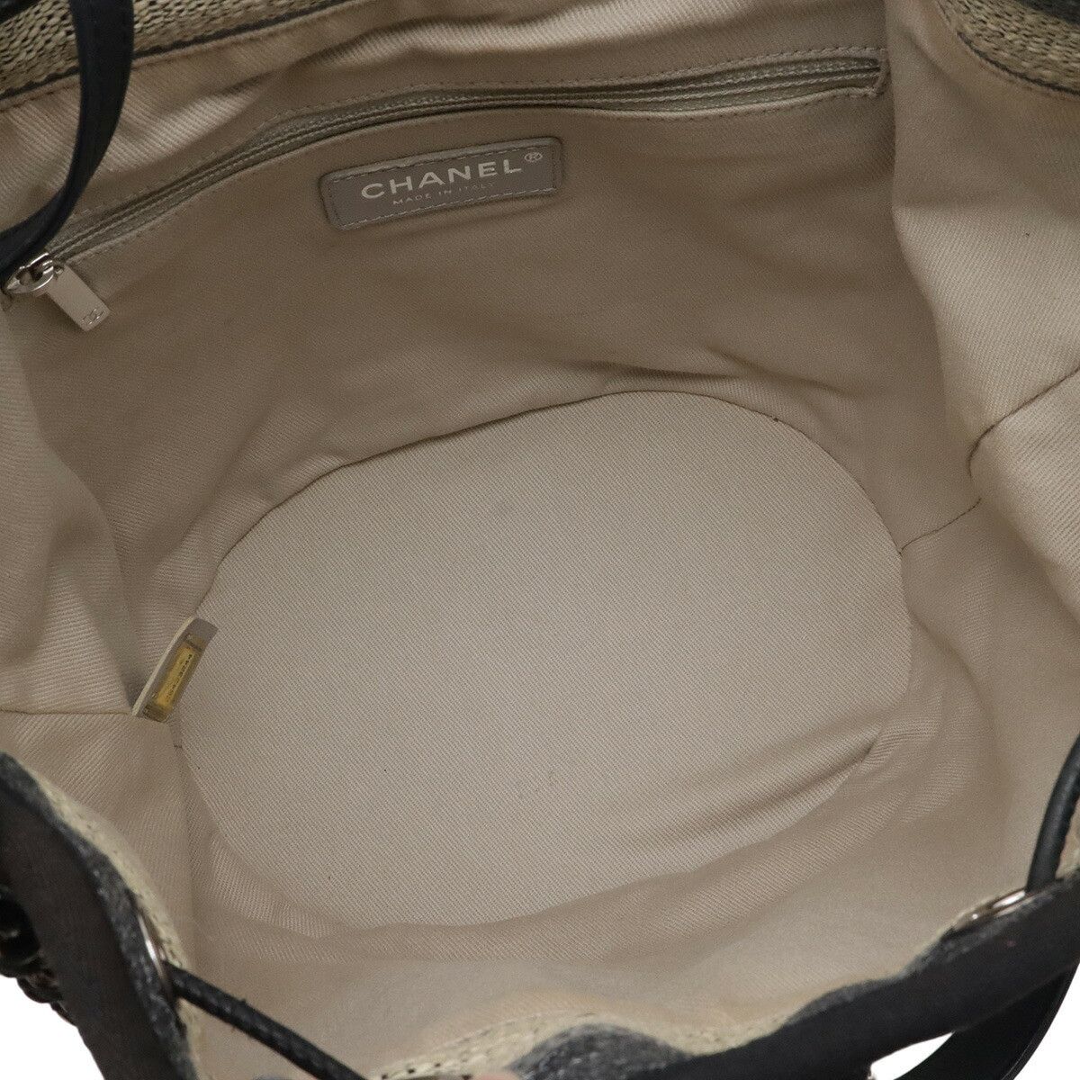 Chanel Chanel Chanel Deauville Canvas Leather Shoulder Bag Textile Shoulder Bag A57536 DUTY FREE for USA Size ONE SIZE - 5 Thumbnail