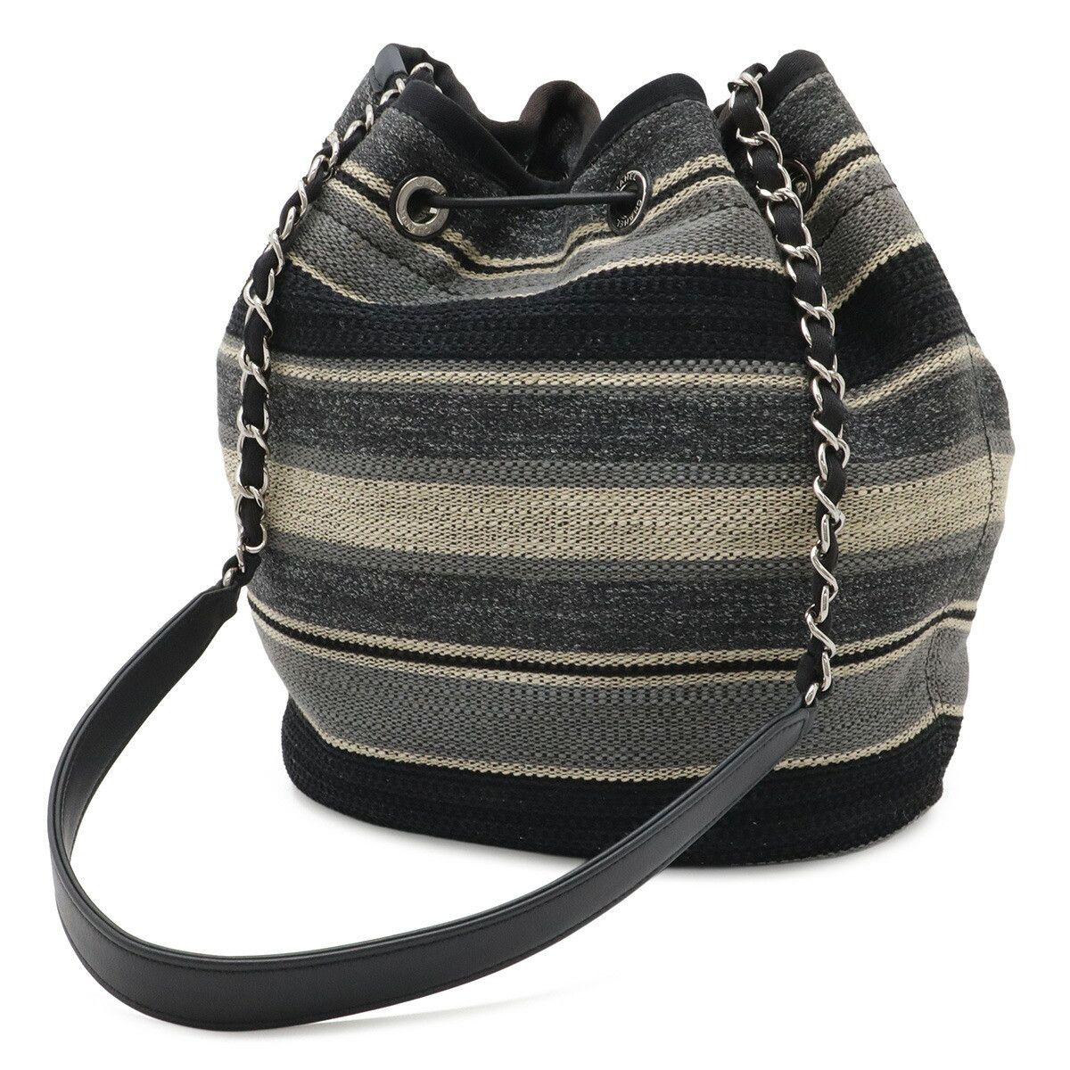 Chanel Chanel Chanel Deauville Canvas Leather Shoulder Bag Textile Shoulder Bag A57536 DUTY FREE for USA Size ONE SIZE - 2 Thumbnail