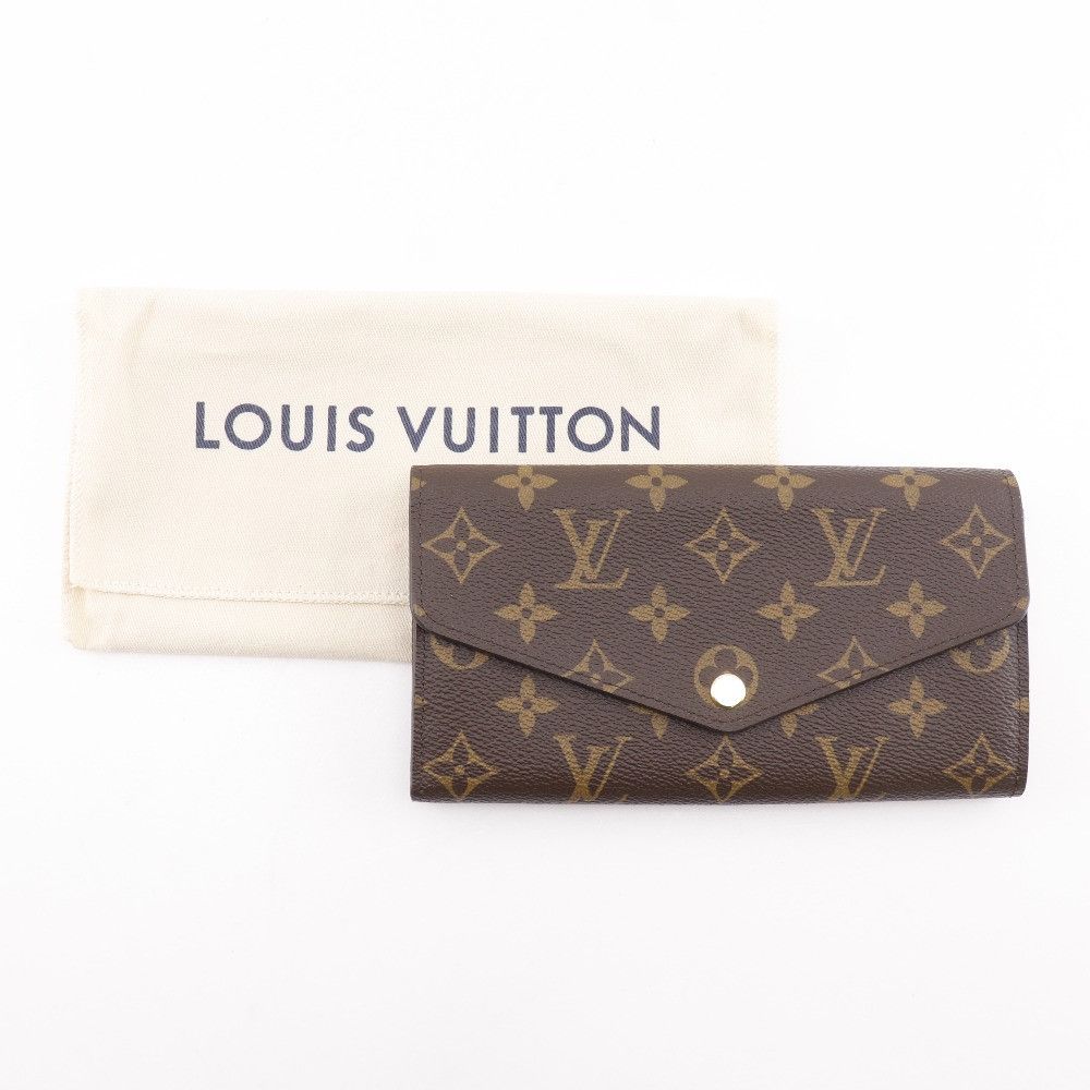Louis Vuitton Louis Vuitton Louis Vuitton Portefeuille Sarah Monogram Long Wallet Textile Long Wallet M60531 DUTY FREE for USA Size ONE SIZE - 10 Thumbnail