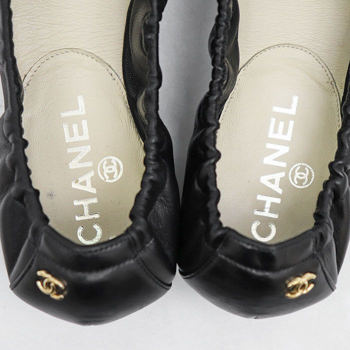Chanel Chanel Chanel Leather Ballerina Flats Leather Shoes G28135 DUTY FREE for USA Size ONE SIZE - 12 Thumbnail
