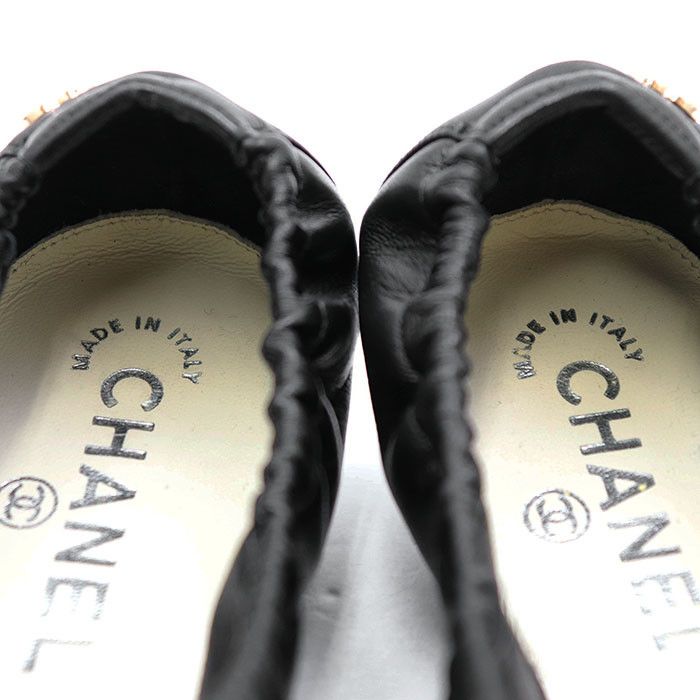 Chanel Chanel Chanel Leather Ballerina Flats Leather Shoes G28135 DUTY FREE for USA Size ONE SIZE - 8 Thumbnail