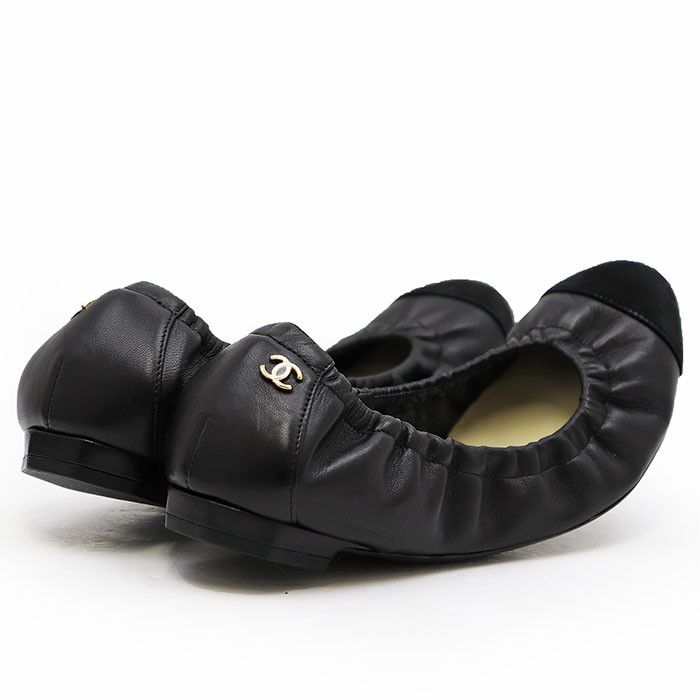 Chanel Chanel Chanel Leather Ballerina Flats Leather Shoes G28135 DUTY FREE for USA Size ONE SIZE - 5 Thumbnail