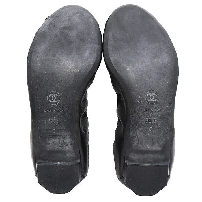 Chanel Chanel Chanel Leather Ballerina Flats Leather Shoes G28135 DUTY FREE for USA Size ONE SIZE - 9 Thumbnail