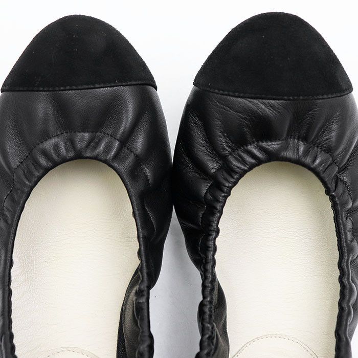Chanel Chanel Chanel Leather Ballerina Flats Leather Shoes G28135 DUTY FREE for USA Size ONE SIZE - 11 Thumbnail