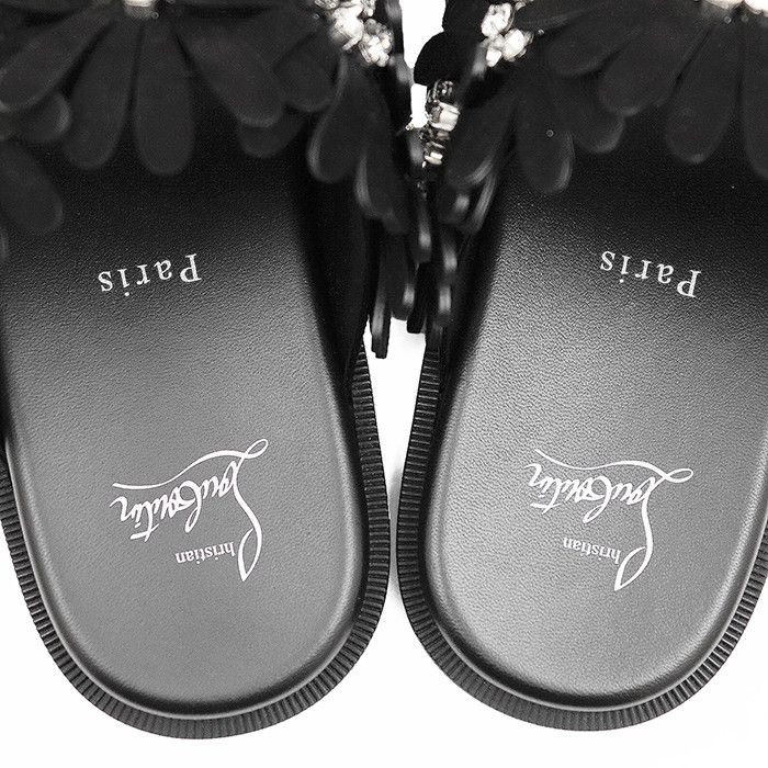 Christian Louboutin Christian Louboutin Christian Louboutin FLORA COOL FLAT leather sandals Leather Shoes 3240159 DUTY FREE for USA Size ONE SIZE - 6 Thumbnail