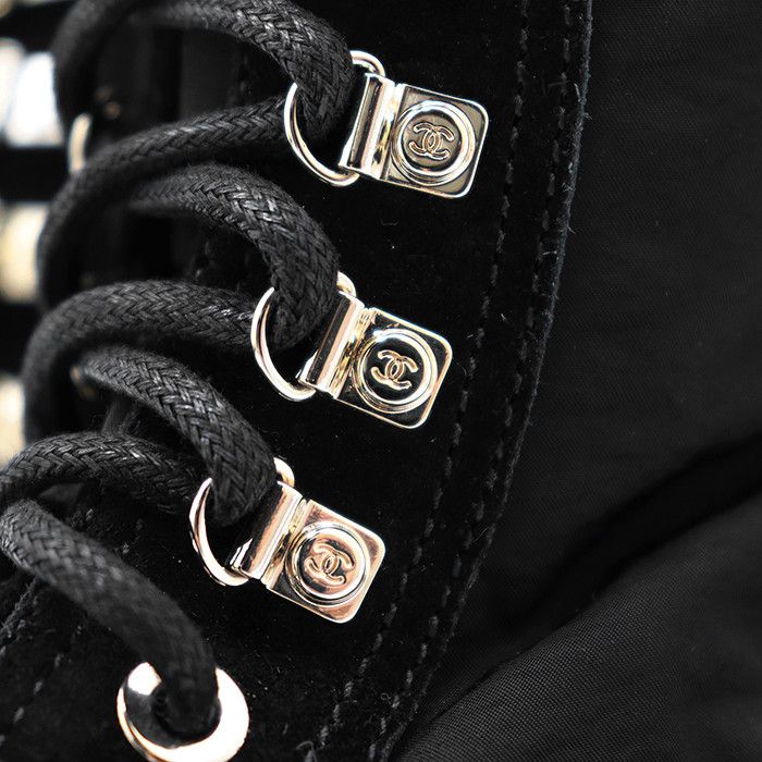 Chanel Chanel Chanel Fabric Leather Boots Leather Shoes G38086 DUTY FREE for USA Size ONE SIZE - 12 Thumbnail