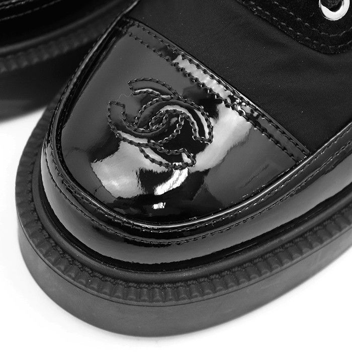 Chanel Chanel Chanel Fabric Leather Boots Leather Shoes G38086 DUTY FREE for USA Size ONE SIZE - 3 Thumbnail