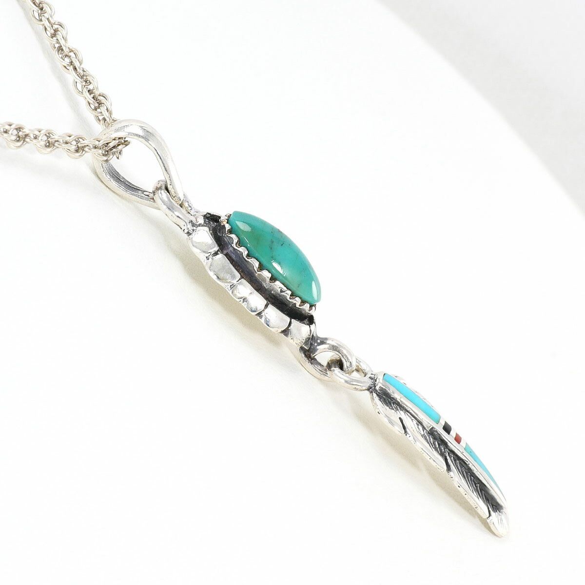 Other Other Silver925 Turquoise Necklace Precious Metal Necklace DUTY FREE for USA Size ONE SIZE - 2 Thumbnail