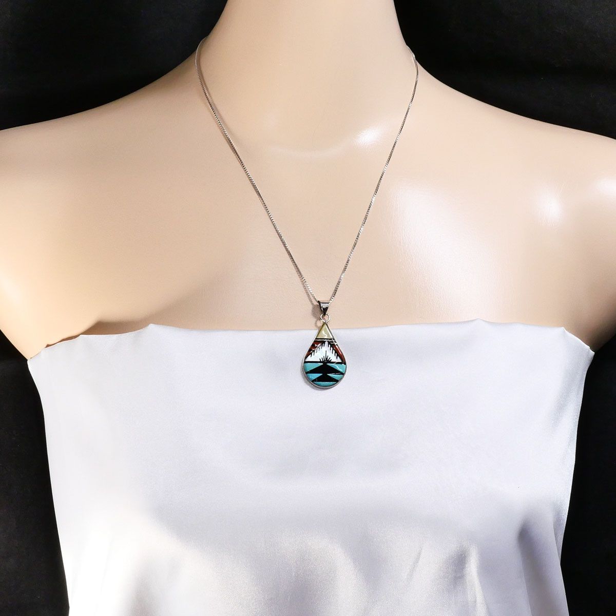 Other Other Silver 925 Natural Stone Necklace Precious Metal Necklace DUTY FREE for USA Size ONE SIZE - 5 Thumbnail