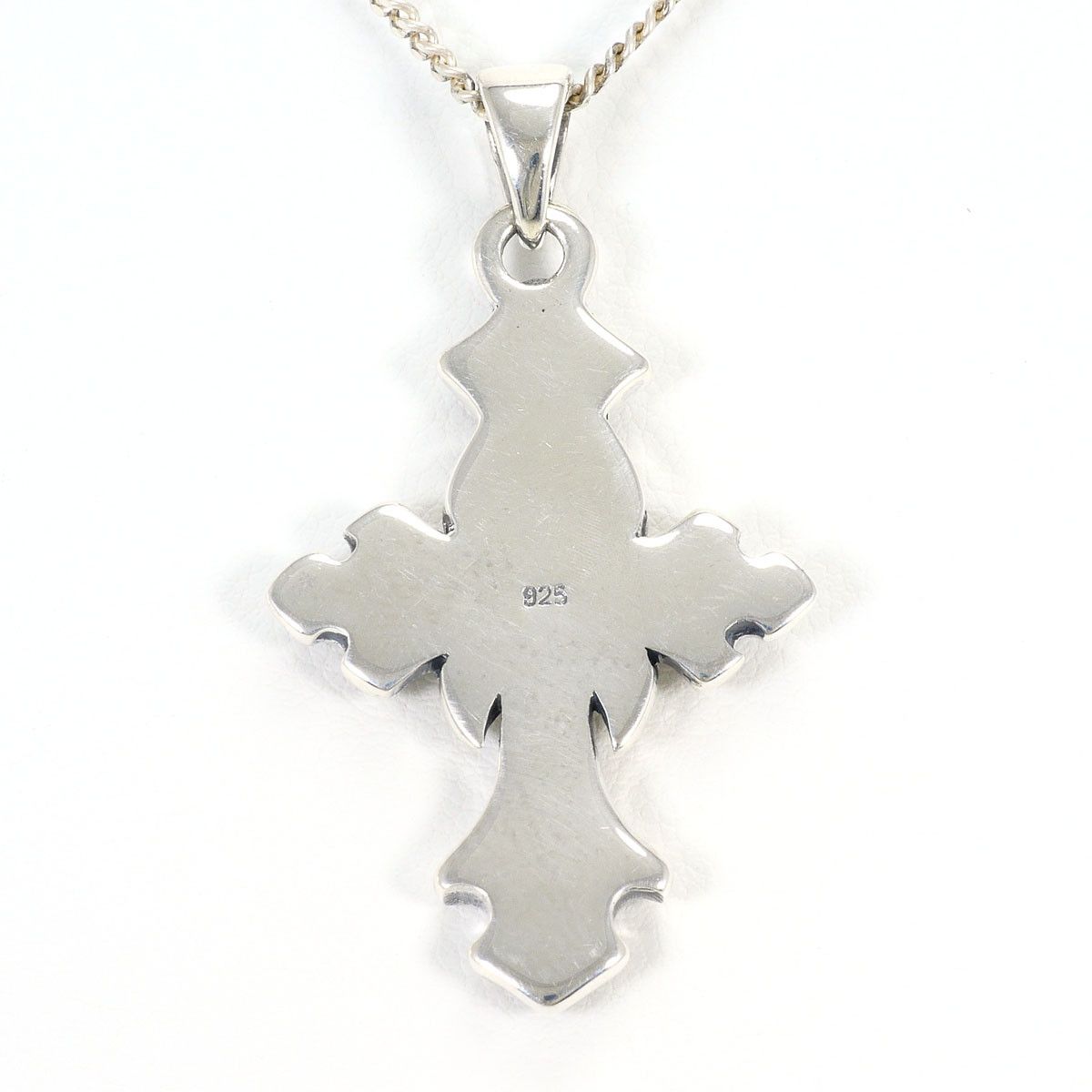 Other Other Silver 925 Natural Stone Cross Necklace Precious Metal Necklace DUTY FREE for USA Size ONE SIZE - 3 Thumbnail