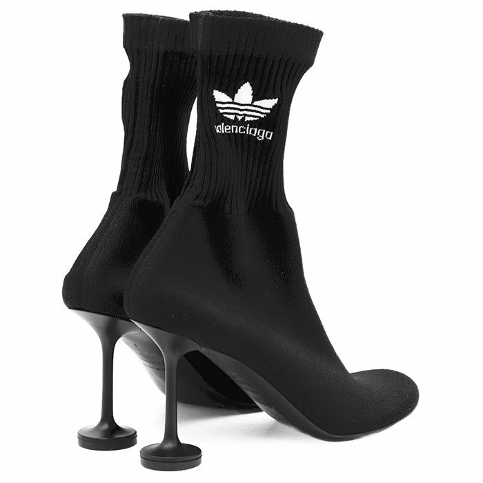 Balenciaga Balenciaga Balenciaga adidas SOCK BOOTIE Knit High Heel Booties Leather Shoes 722298W2LM1 DUTY FREE for USA Size ONE SIZE - 12 Thumbnail