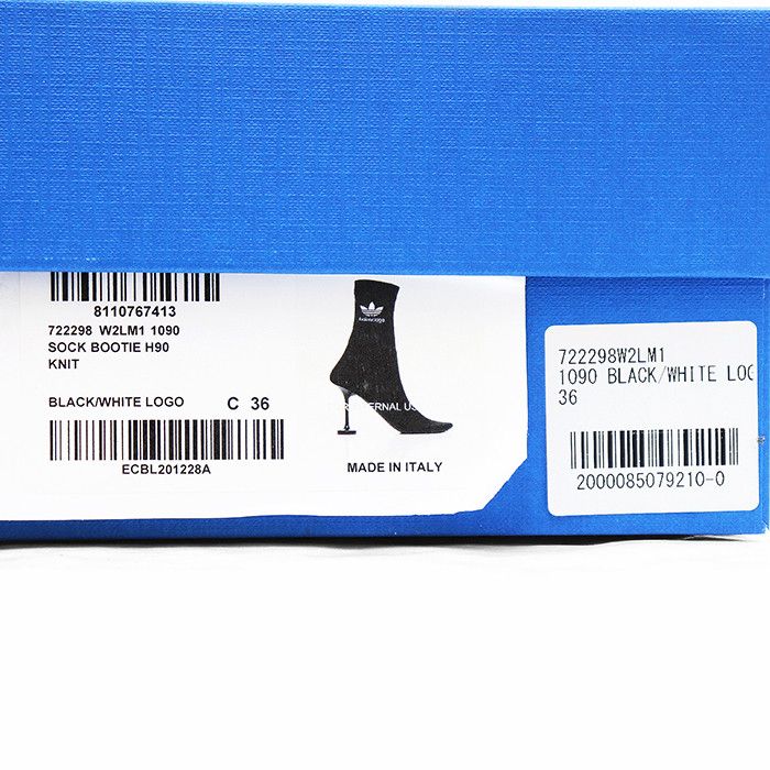 Balenciaga Balenciaga Balenciaga adidas SOCK BOOTIE Knit High Heel Booties Leather Shoes 722298W2LM1 DUTY FREE for USA Size ONE SIZE - 10 Thumbnail
