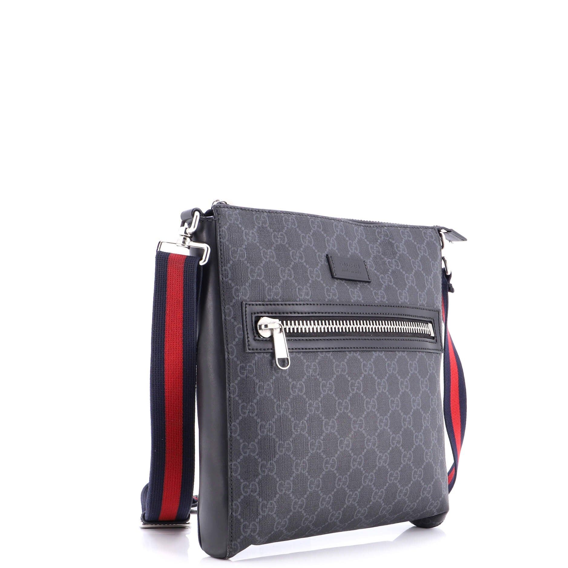Gucci Web Strap Front Zip Messenger Bag Size ONE SIZE - 2 Thumbnail