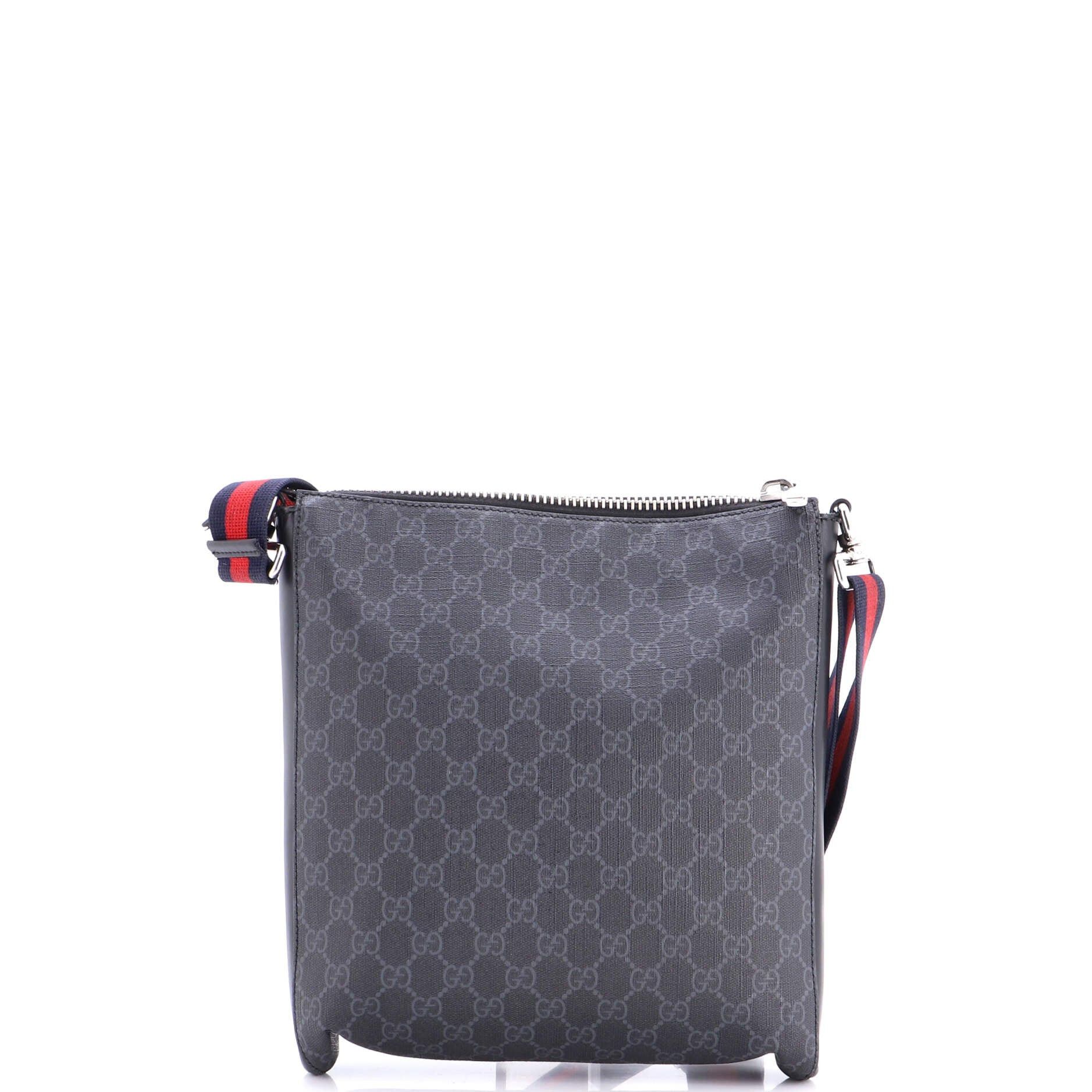 Gucci Web Strap Front Zip Messenger Bag Size ONE SIZE - 3 Thumbnail