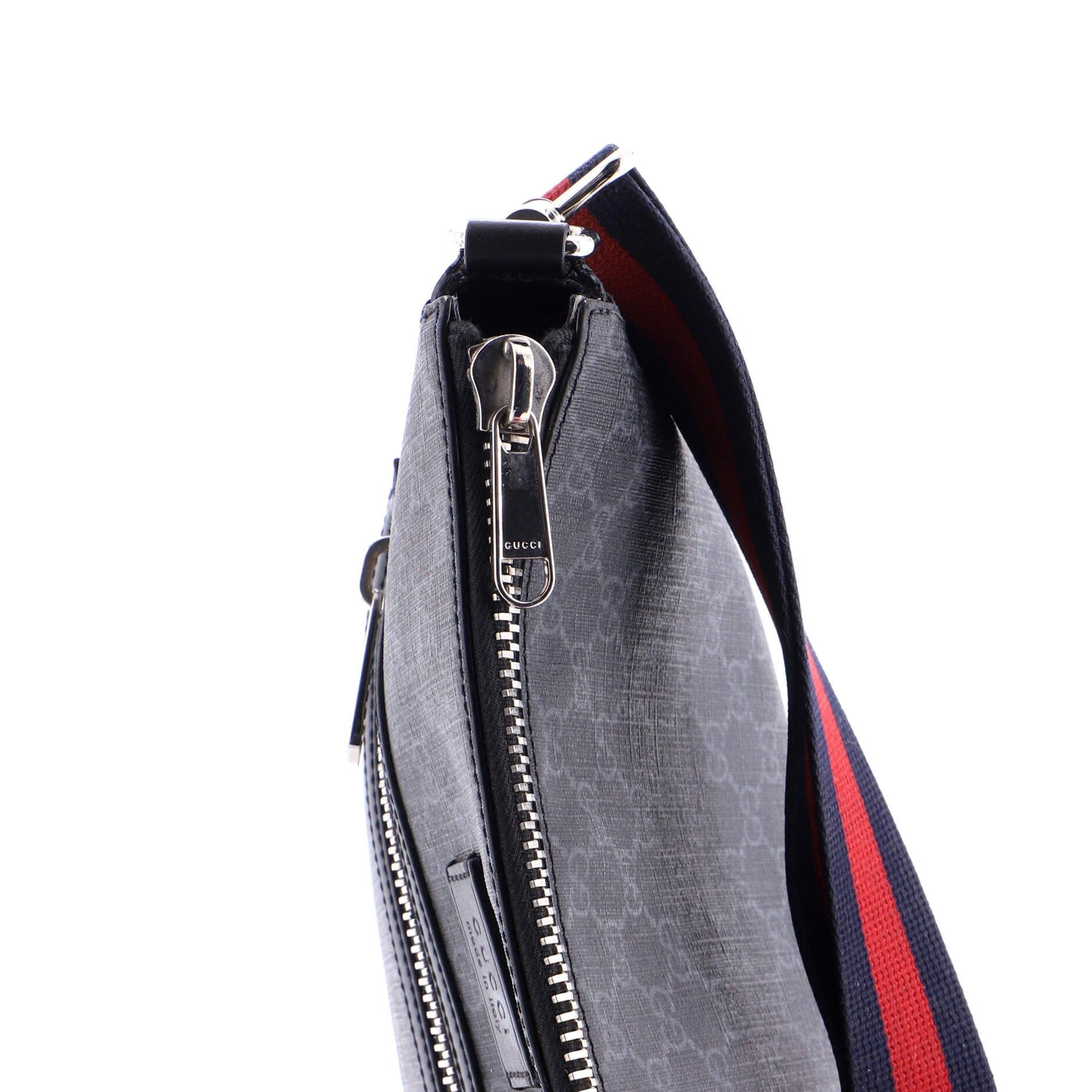 Gucci Web Strap Front Zip Messenger Bag Size ONE SIZE - 6 Thumbnail