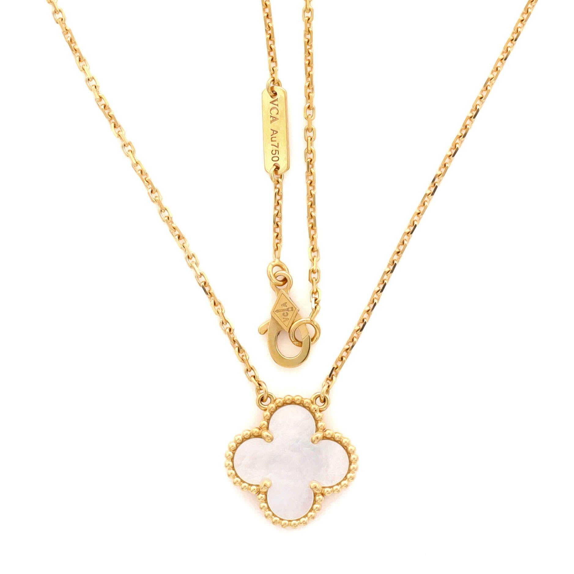 Van Cleef & Arpels Vintage Alhambra Pendant Necklace Size ONE SIZE - 3 Thumbnail