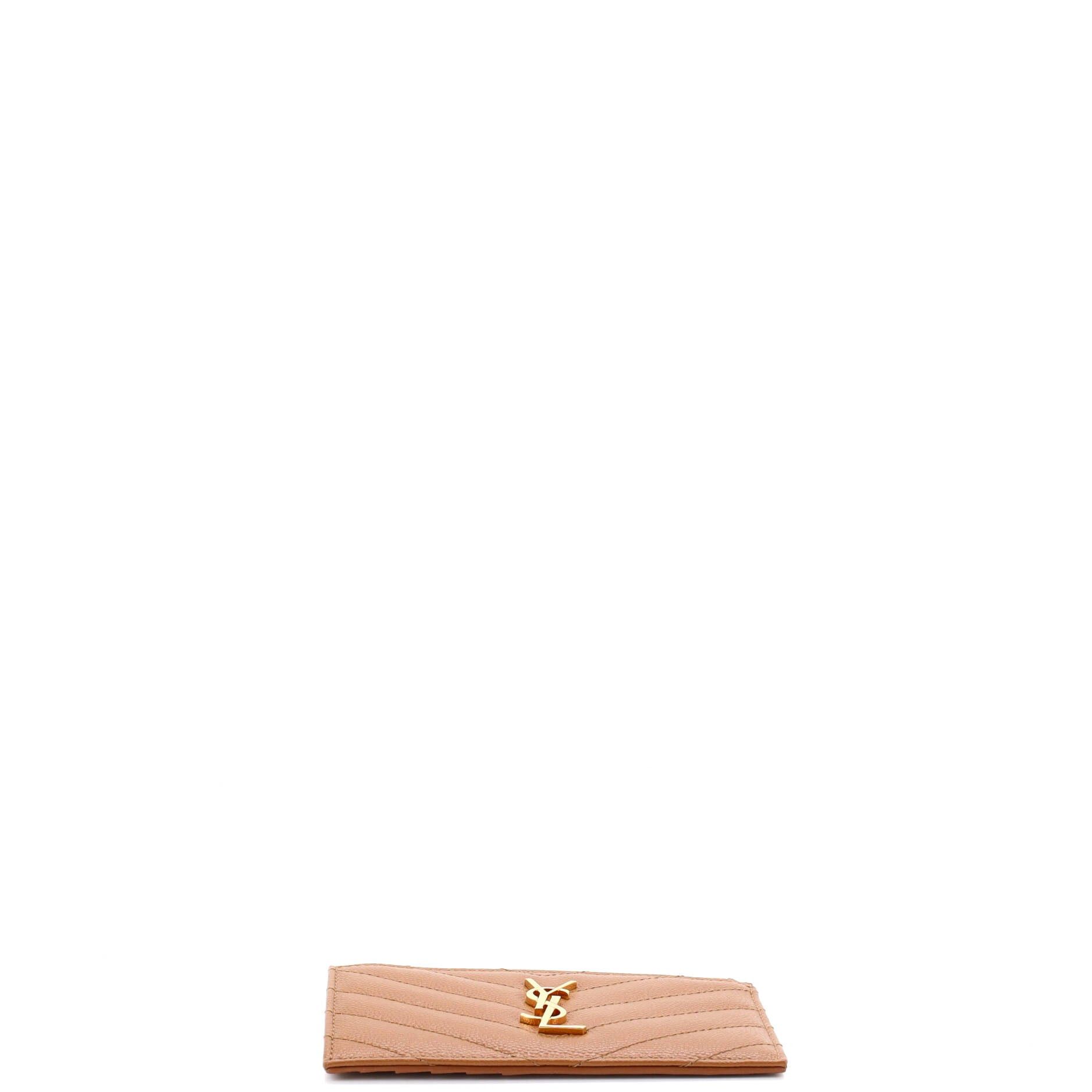 Saint Laurent Paris Monogram Fragments Zip Card Holder Size ONE SIZE - 4 Thumbnail