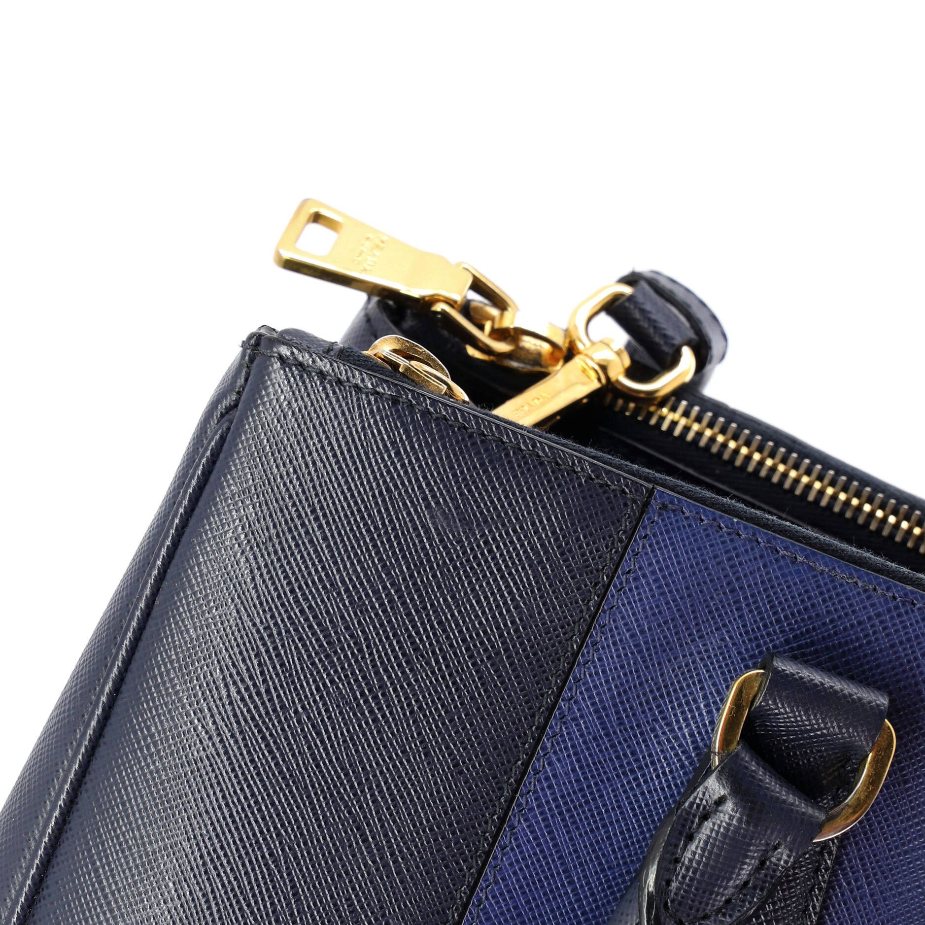 Prada Bicolor Double Zip Lux Tote Size ONE SIZE - 6 Thumbnail