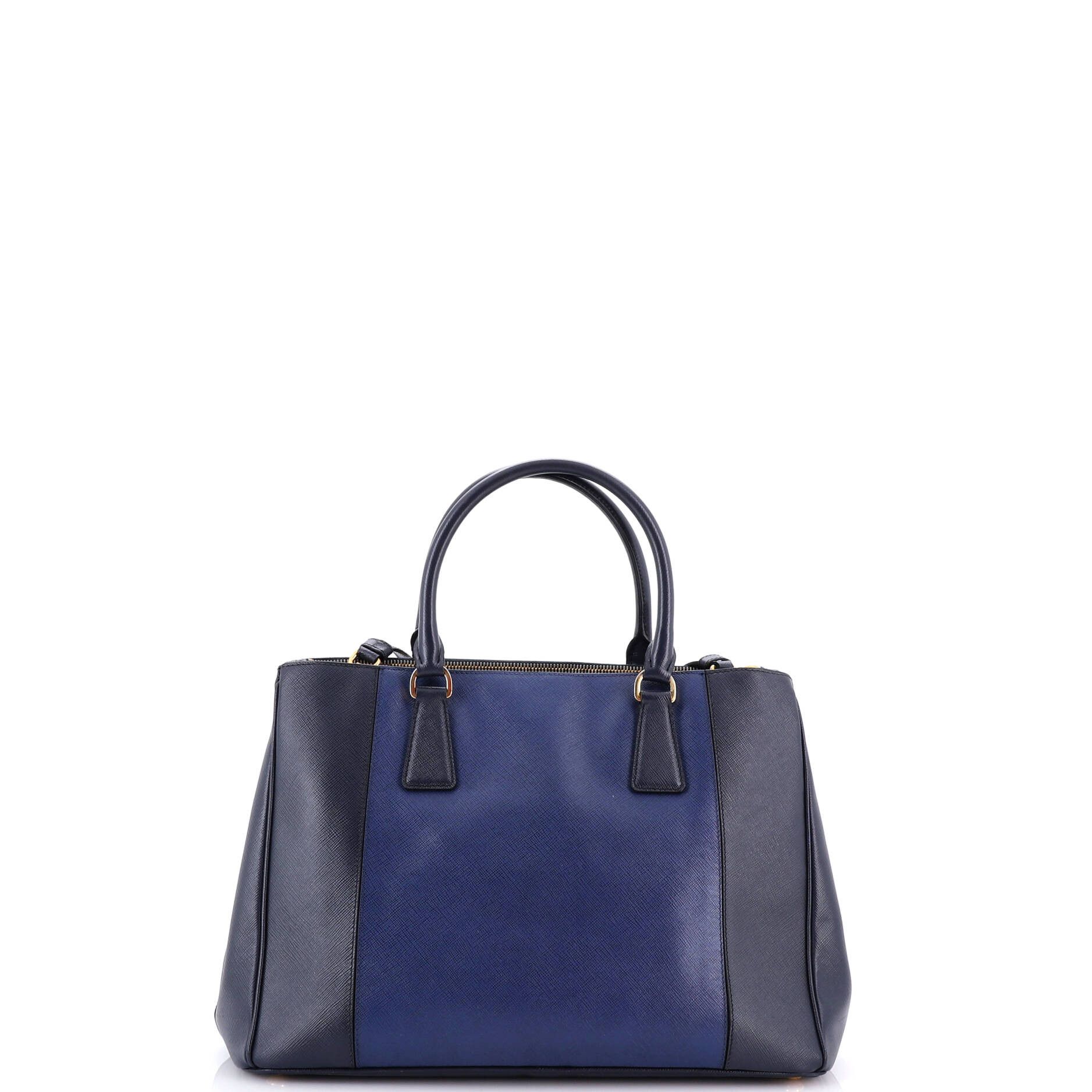 Prada Bicolor Double Zip Lux Tote Size ONE SIZE - 3 Thumbnail