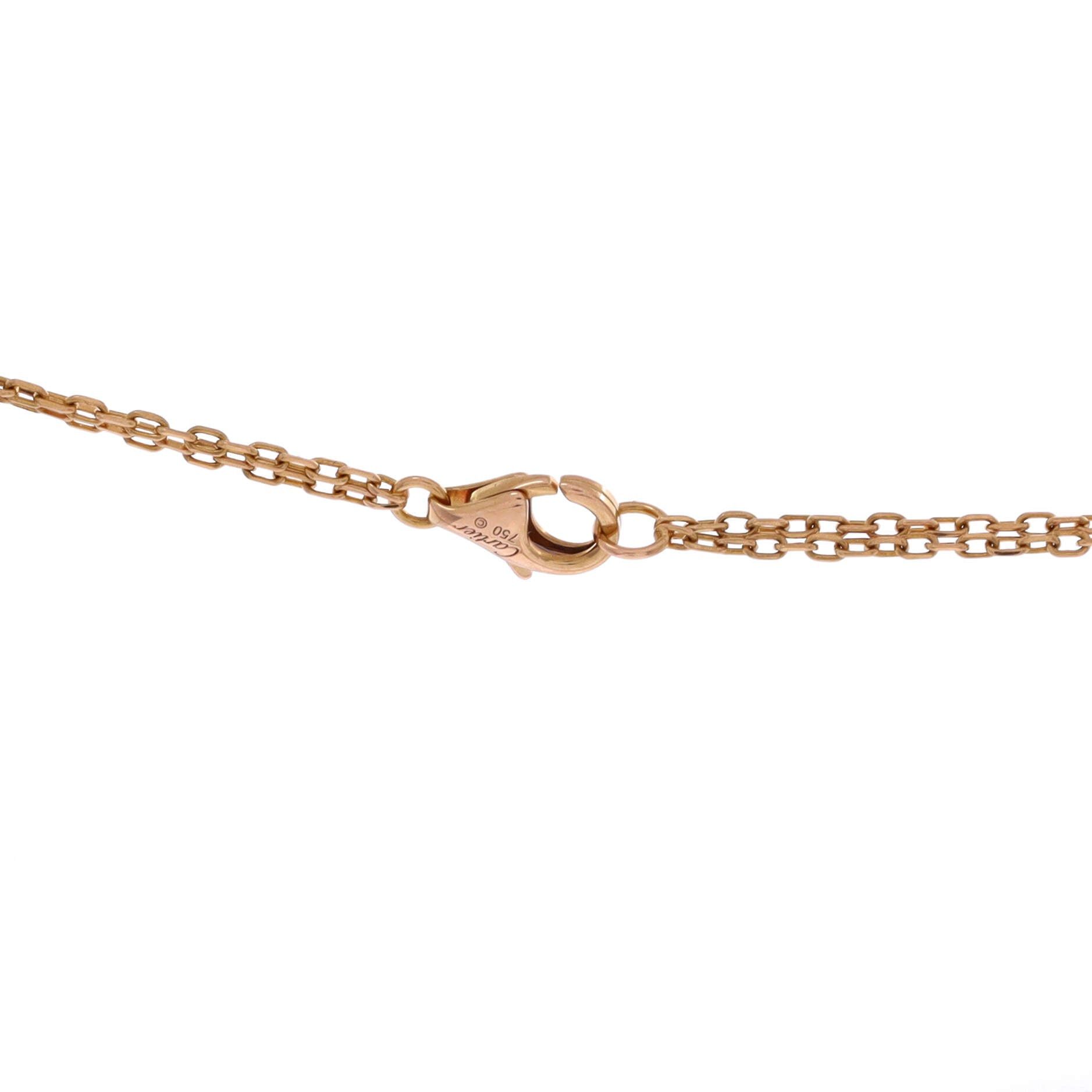 Cartier 2 Diamonds Love Pendant Necklace Size ONE SIZE - 3 Thumbnail