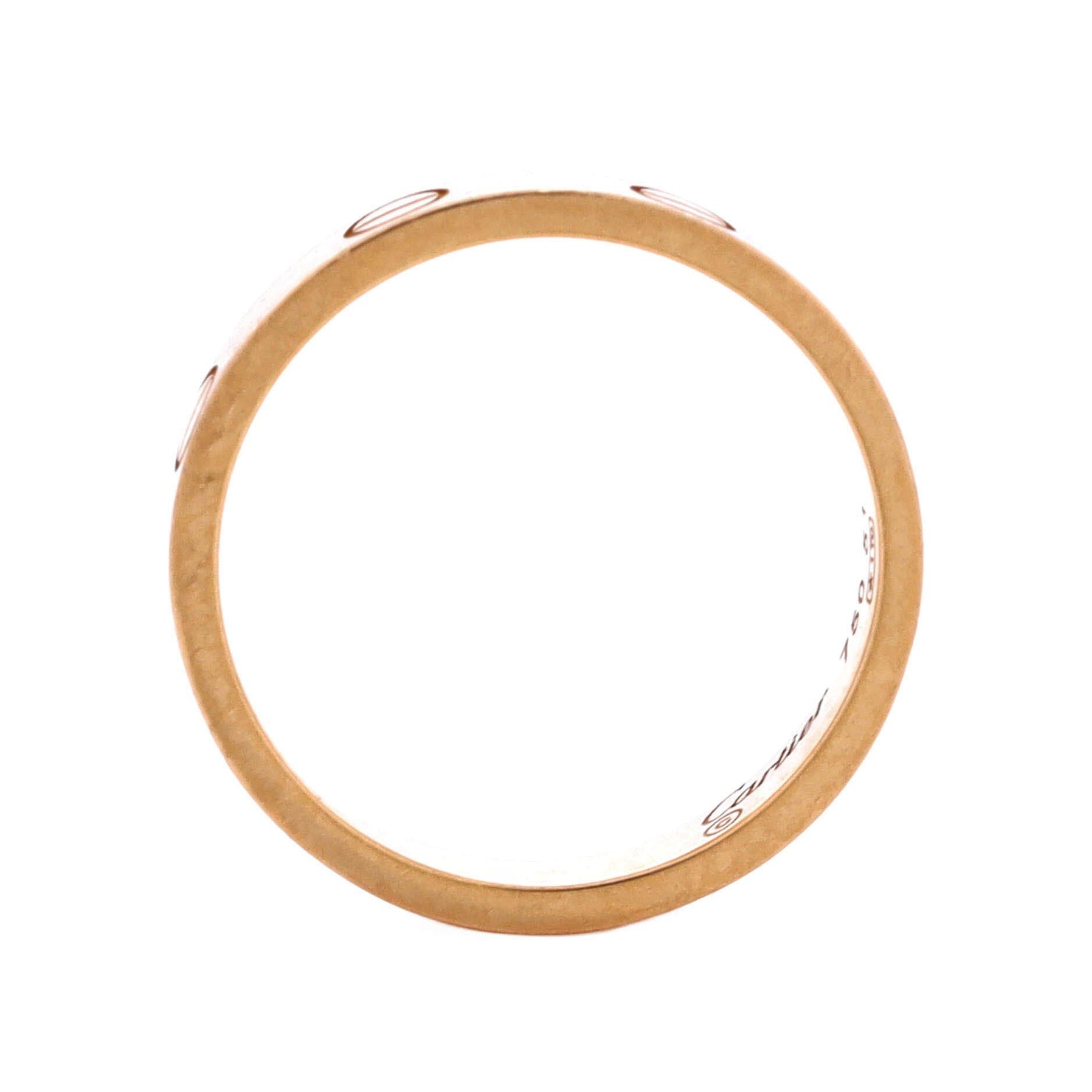 Cartier Love Wedding Band Ring Size ONE SIZE - 2 Thumbnail