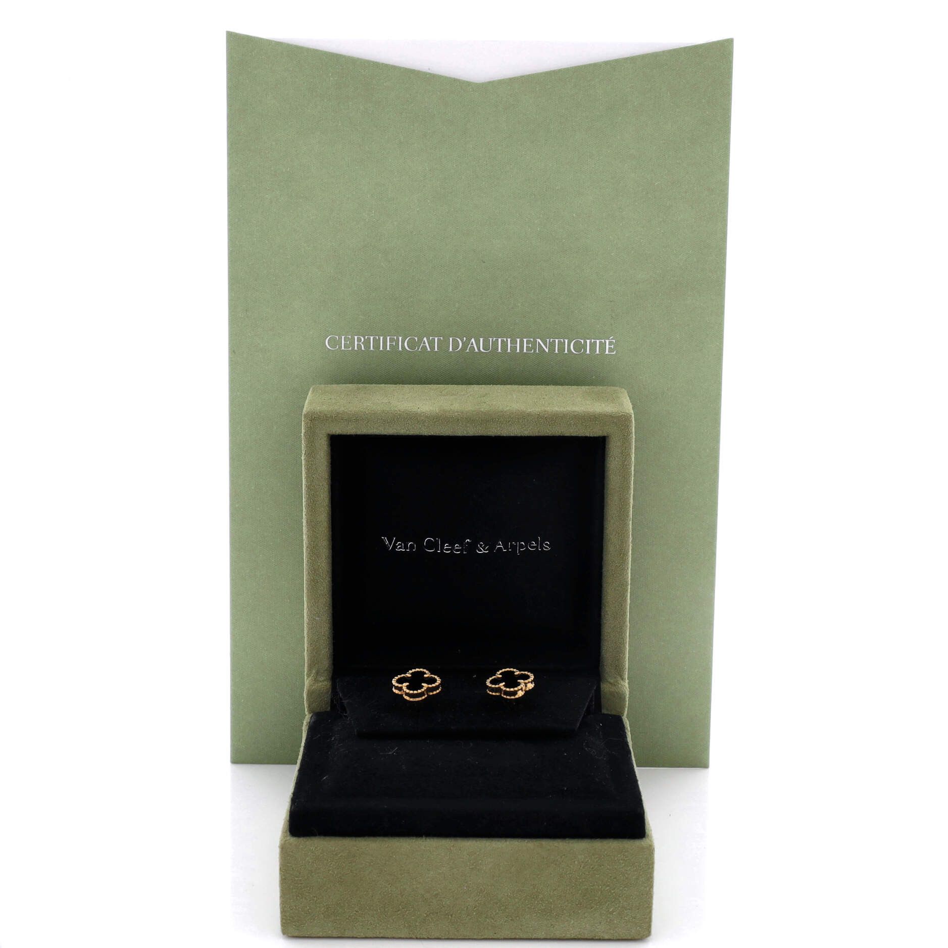 Van Cleef & Arpels Sweet Alhambra Stud Earrings Size ONE SIZE - 2 Thumbnail