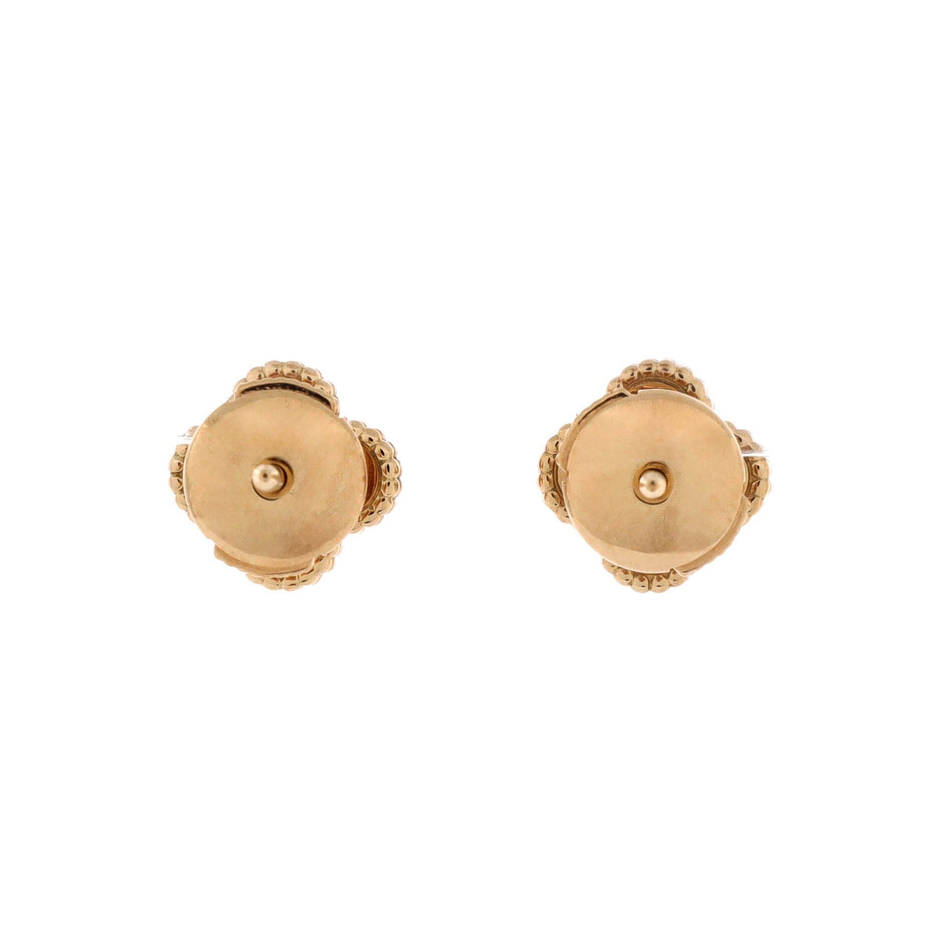 Van Cleef & Arpels Sweet Alhambra Stud Earrings Size ONE SIZE - 3 Thumbnail