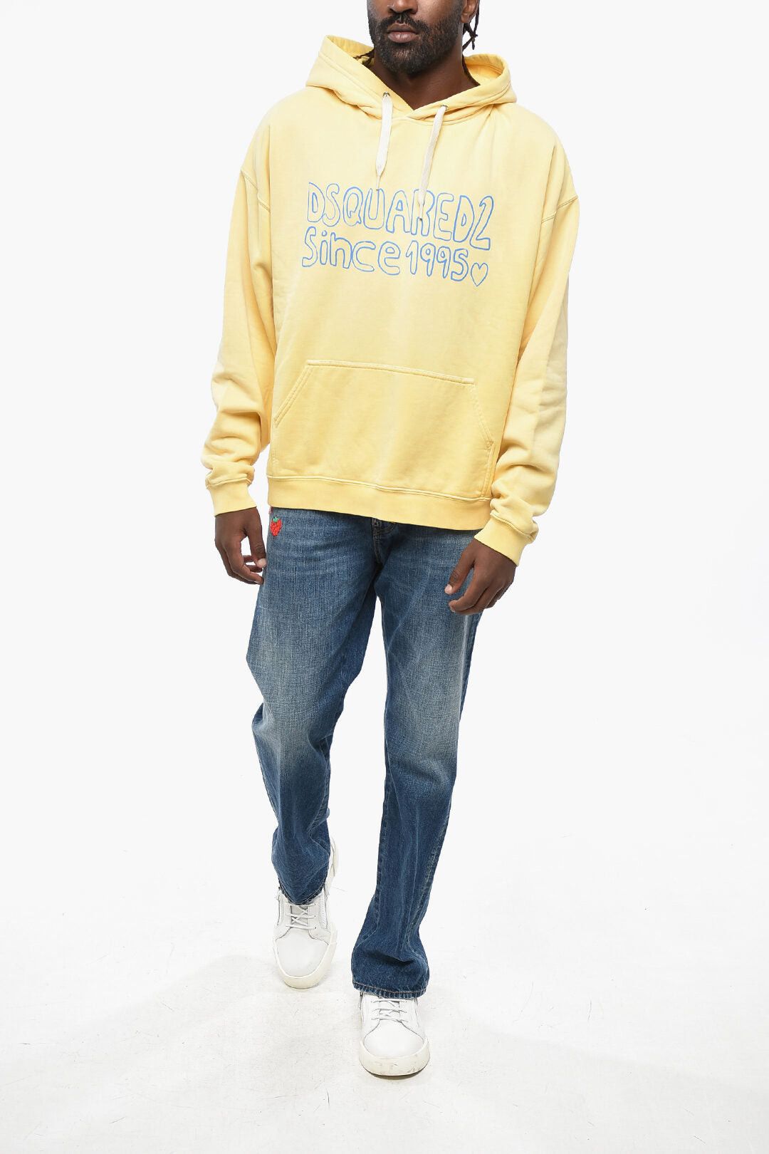 Dsquared2 Hoodie MUSCLE FIT Brushed Cotton with Printed Logo Size US XXL / EU 58 / 5 - 4 Thumbnail