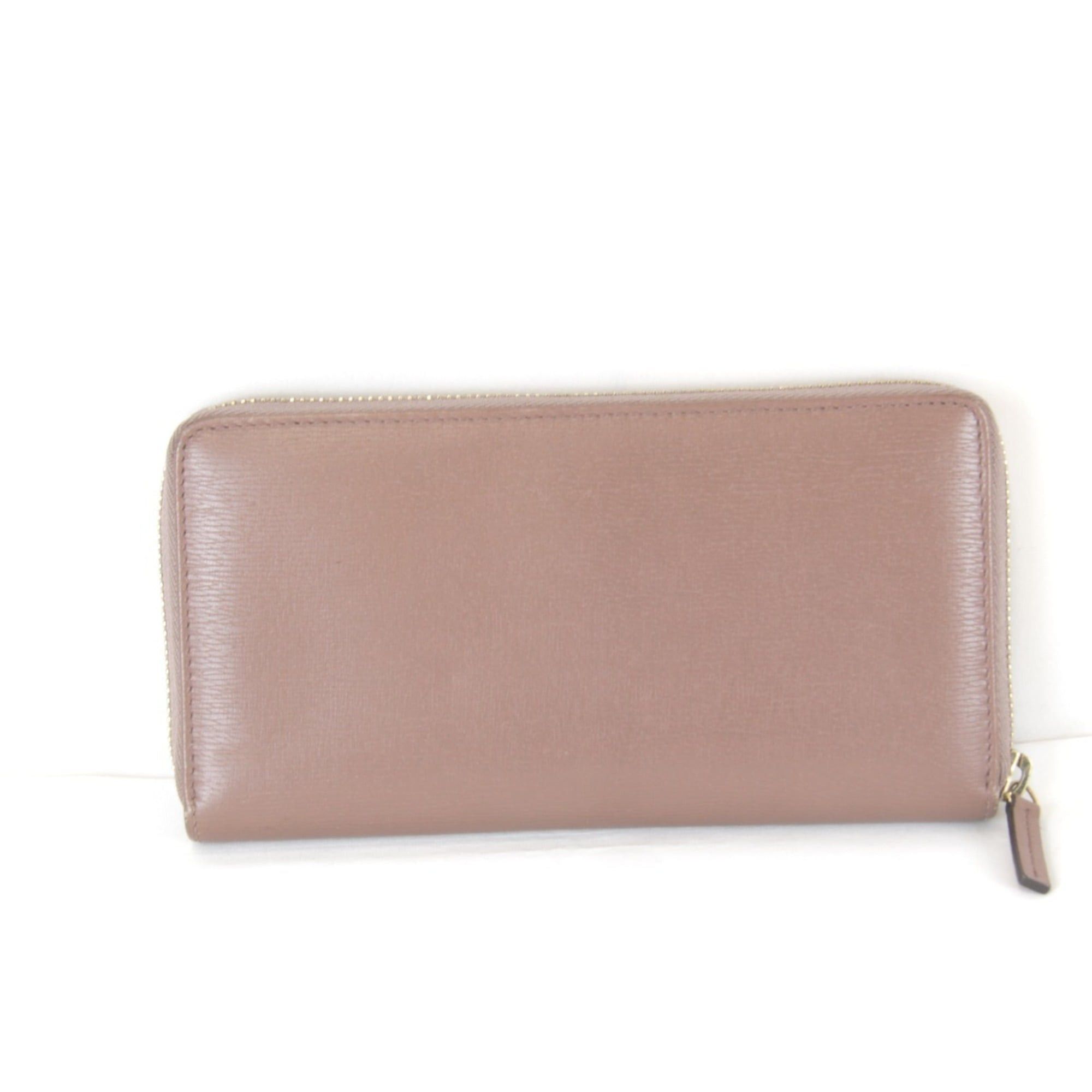 Gucci GUCCI Interlocking Round 309705・534563 Long Wallet Leather Pink Greige Women's Size ONE SIZE - 2 Thumbnail