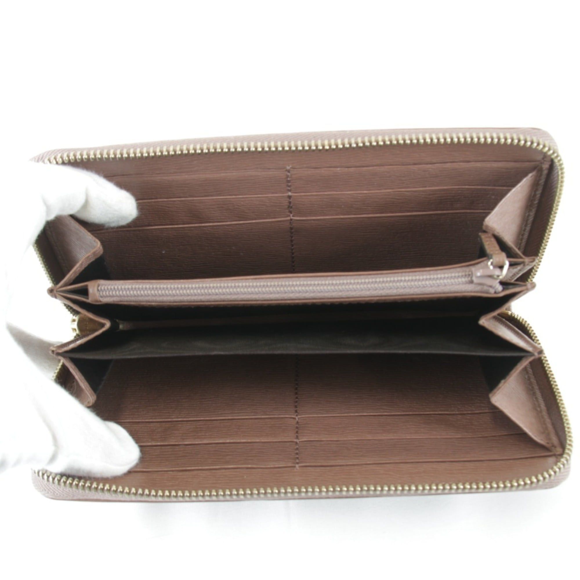 Gucci GUCCI Interlocking Round 309705・534563 Long Wallet Leather Pink Greige Women's Size ONE SIZE - 6 Thumbnail