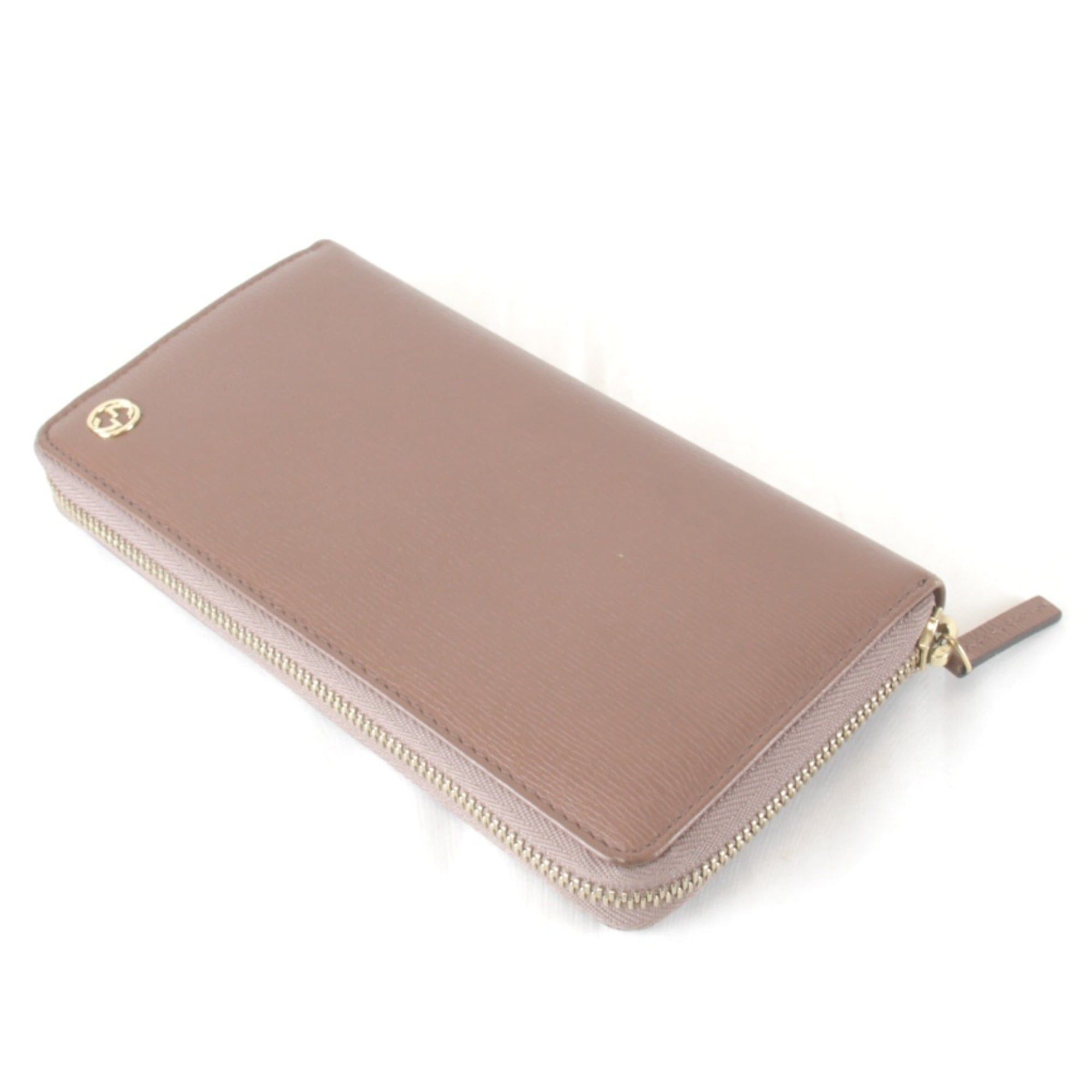 Gucci GUCCI Interlocking Round 309705・534563 Long Wallet Leather Pink Greige Women's Size ONE SIZE - 5 Thumbnail