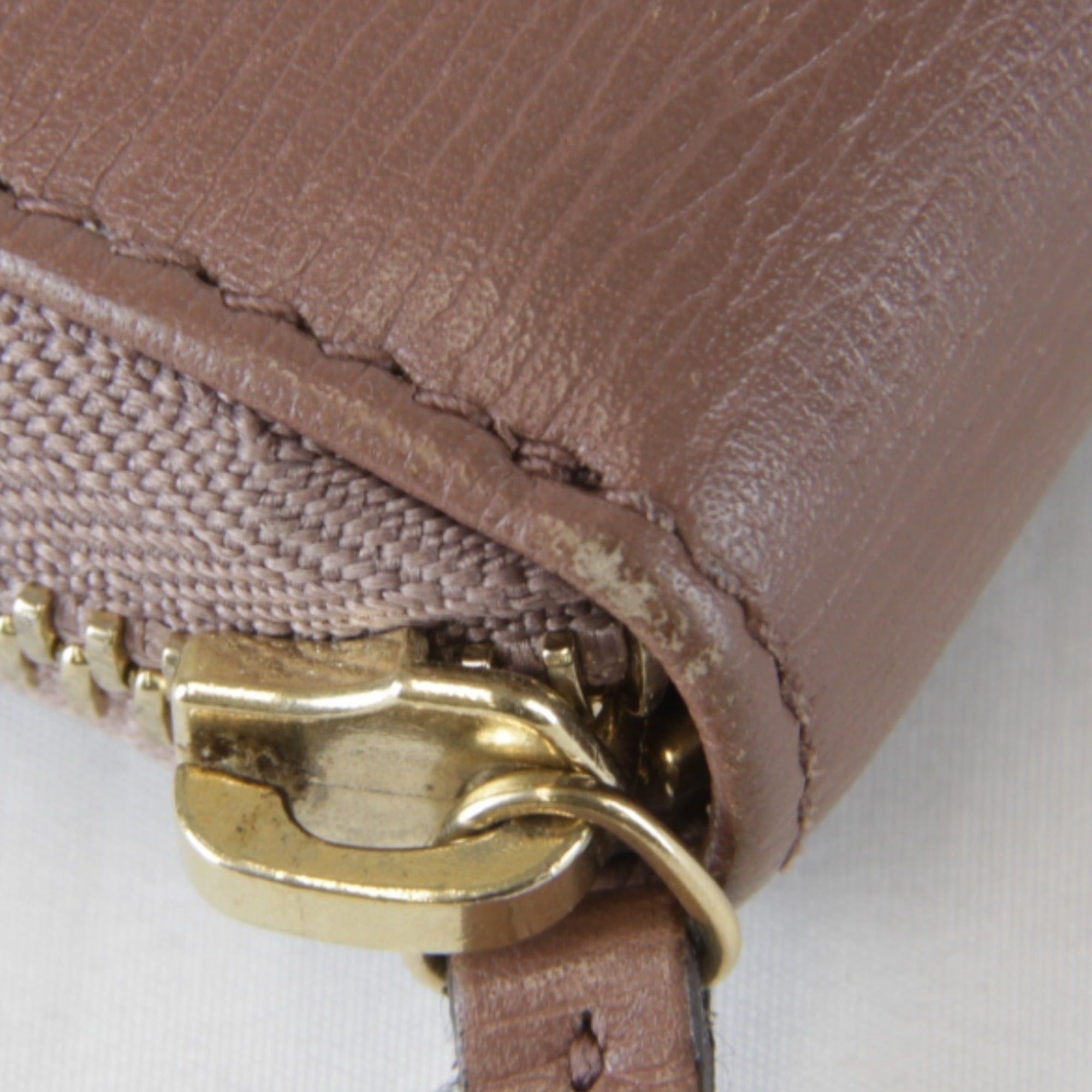 Gucci GUCCI Interlocking Round 309705・534563 Long Wallet Leather Pink Greige Women's Size ONE SIZE - 15 Thumbnail