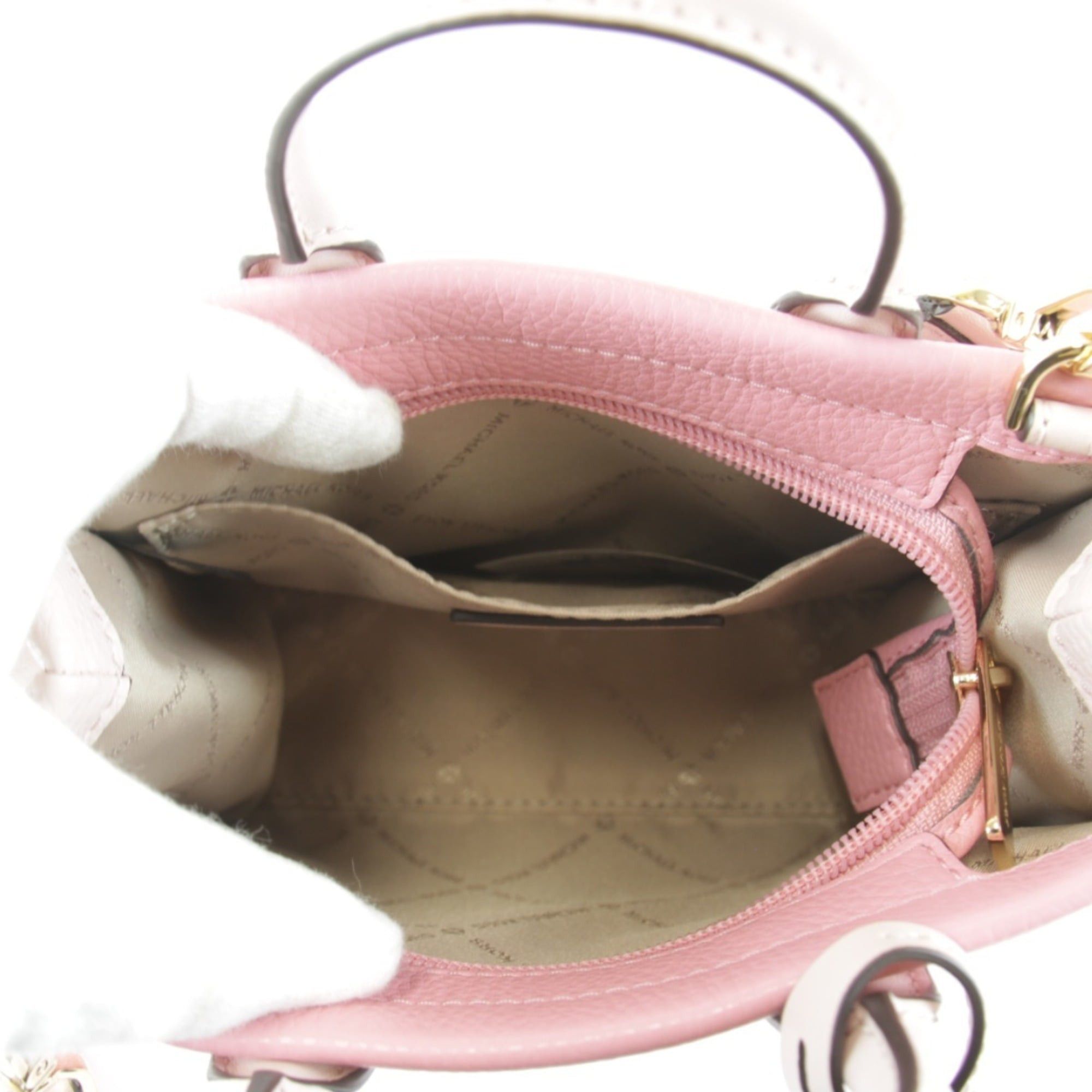 Michael Kors Michael Kors Mini 2-Way Bag Shoulder Leather Pink Women's Size ONE SIZE - 9 Thumbnail