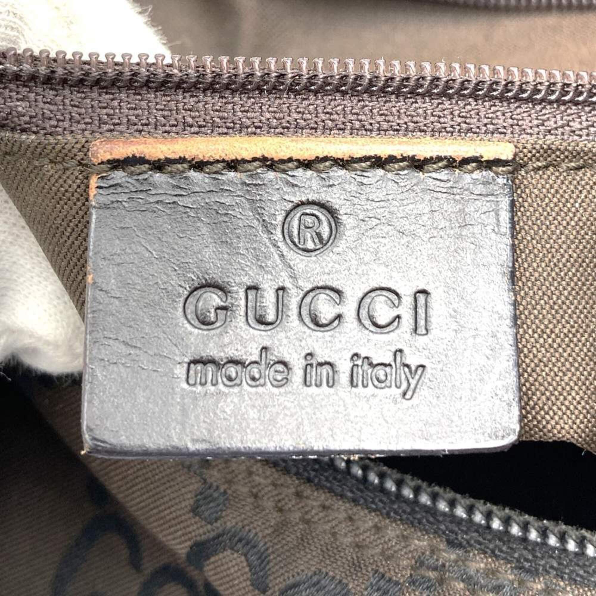 Gucci GUCCI 001 3386 Shoulder Bag/Handbag, GG Nylon, Brown, Women's Size ONE SIZE - 10 Thumbnail