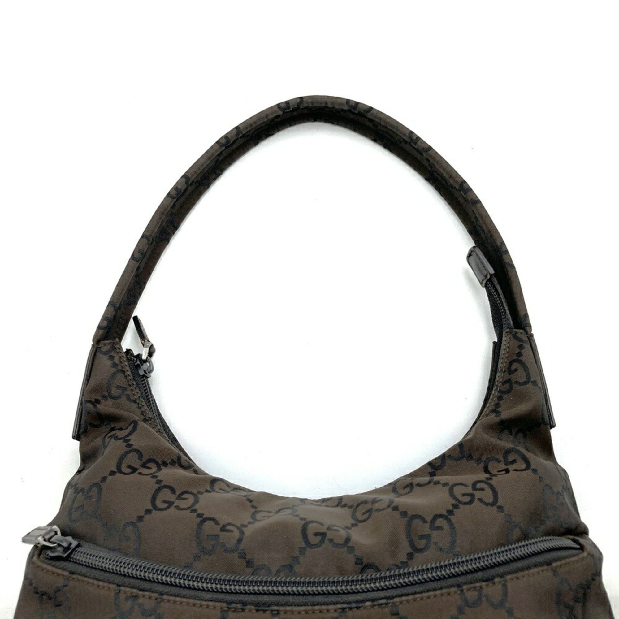 Gucci GUCCI 001 3386 Shoulder Bag/Handbag, GG Nylon, Brown, Women's Size ONE SIZE - 5 Thumbnail