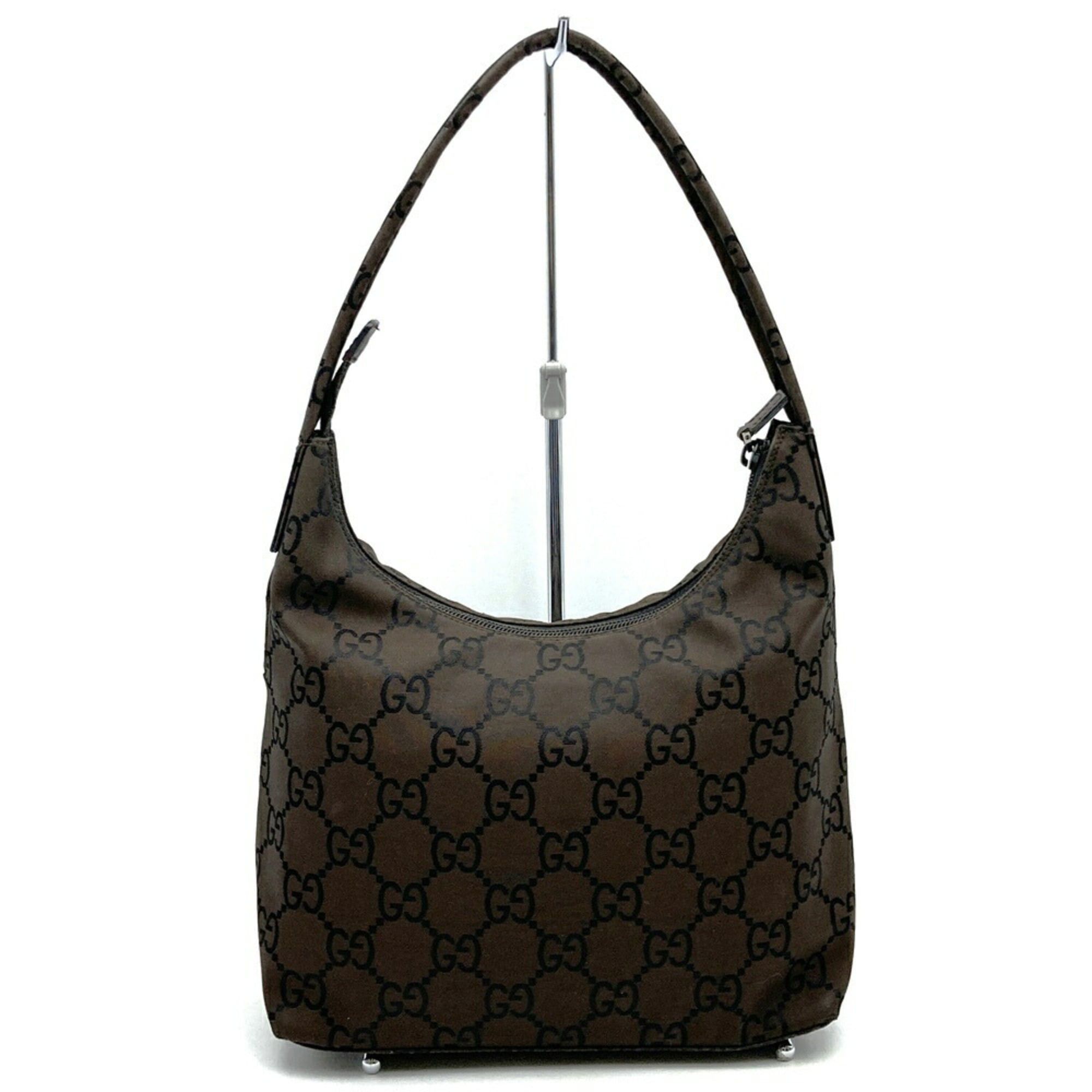 Gucci GUCCI 001 3386 Shoulder Bag/Handbag, GG Nylon, Brown, Women's Size ONE SIZE - 4 Thumbnail