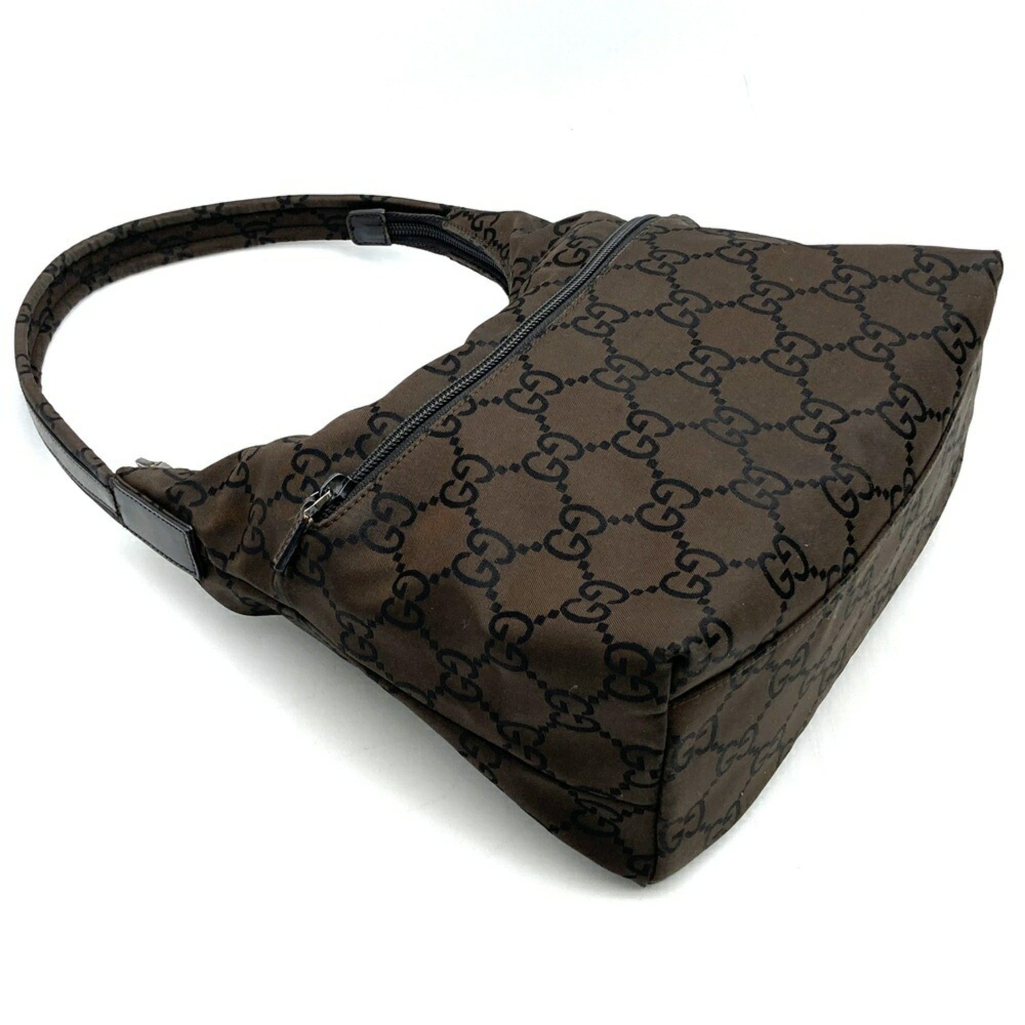 Gucci GUCCI 001 3386 Shoulder Bag/Handbag, GG Nylon, Brown, Women's Size ONE SIZE - 3 Thumbnail