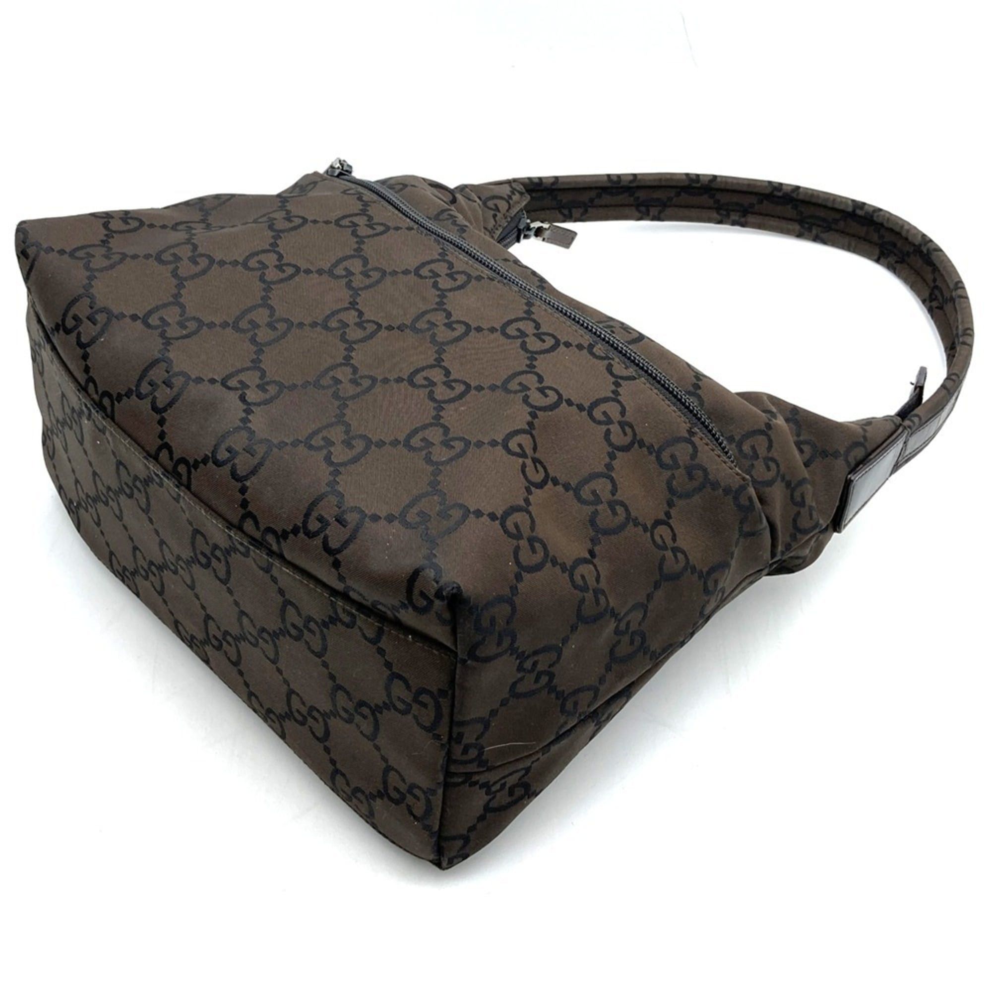 Gucci GUCCI 001 3386 Shoulder Bag/Handbag, GG Nylon, Brown, Women's Size ONE SIZE - 2 Thumbnail