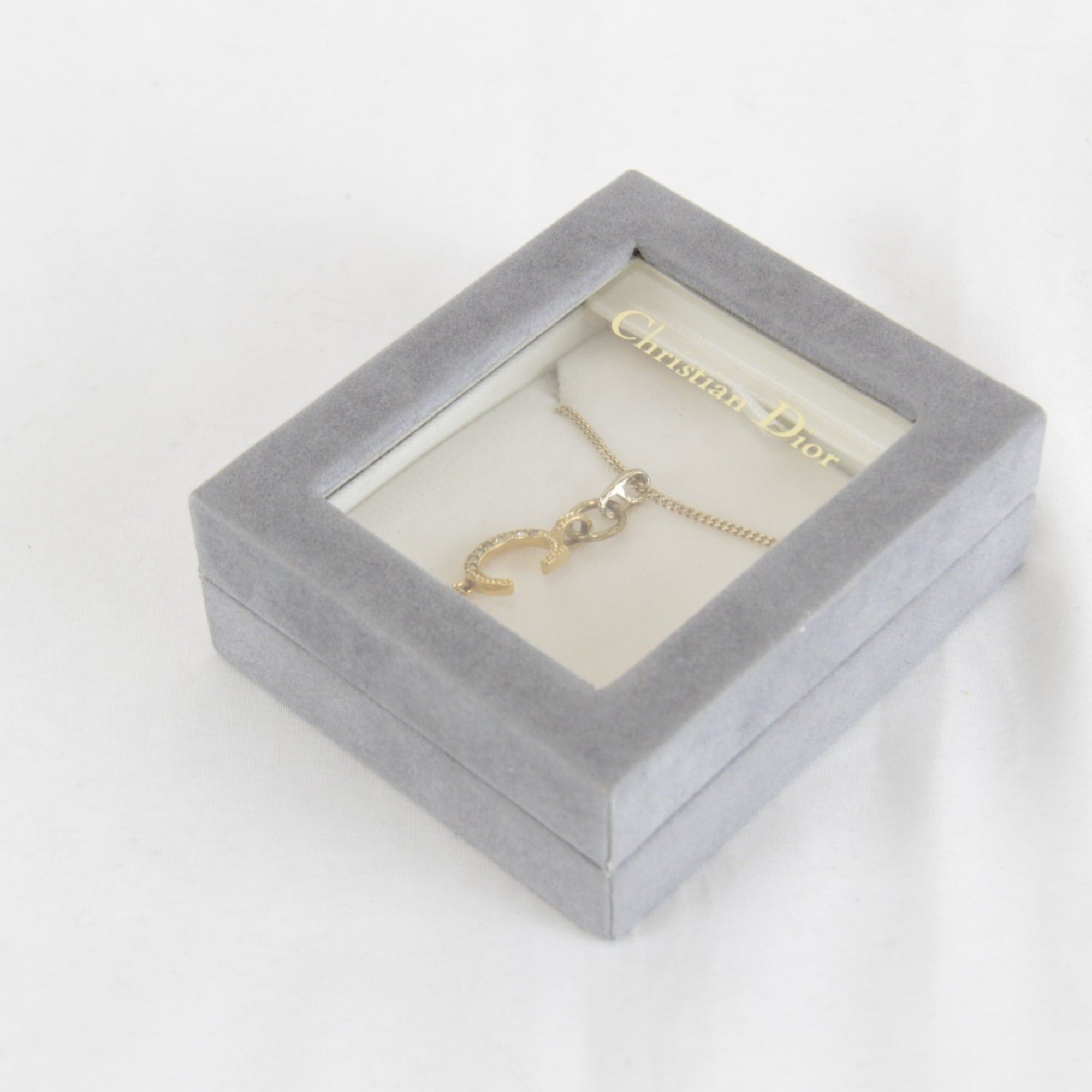 Dior Christian Dior necklace, metal, 5g, gold, women's pendant. Size ONE SIZE - 8 Thumbnail